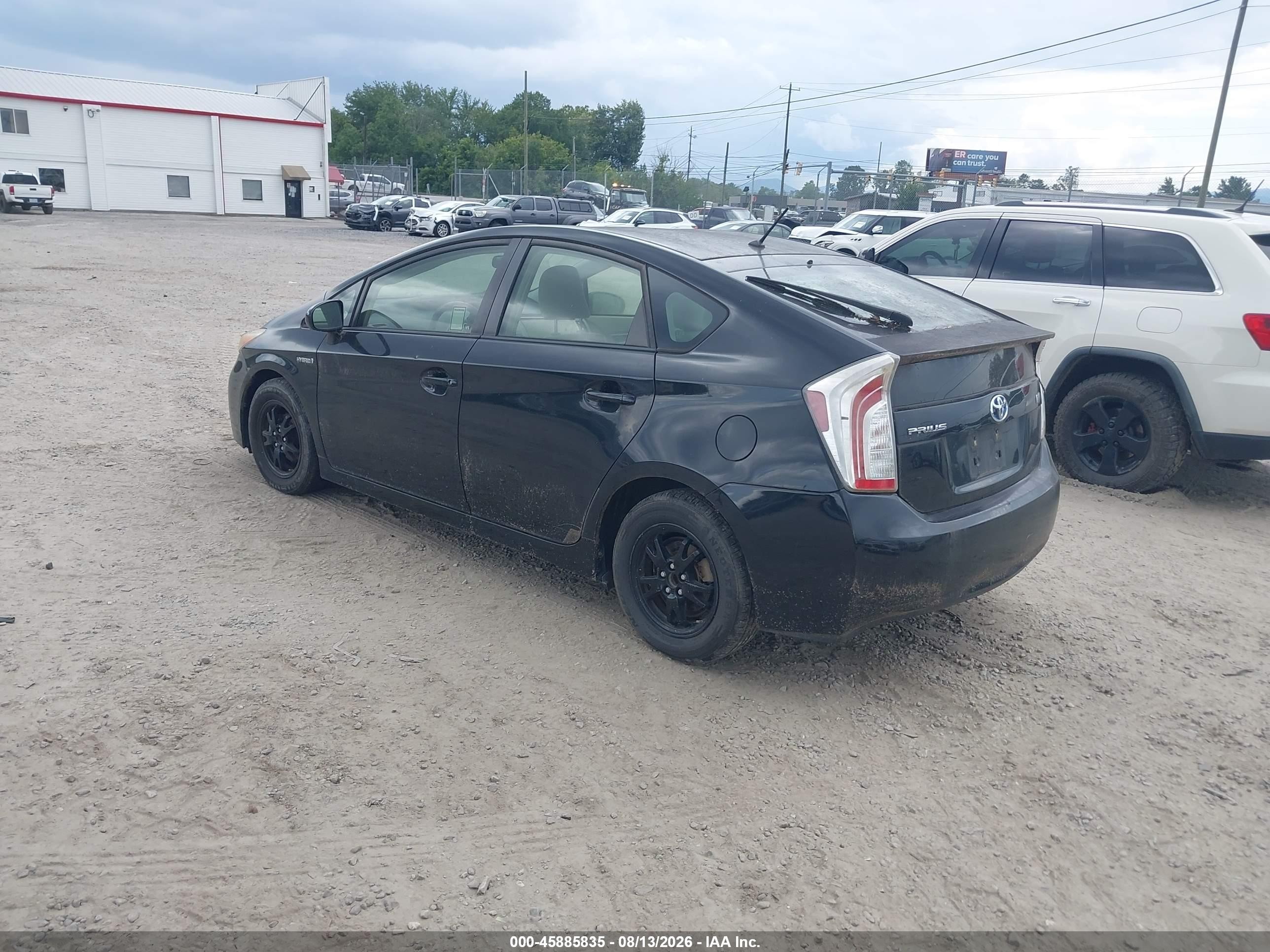 2012 Toyota Prius Two Черный vin: JTDKN3DU6C5425366