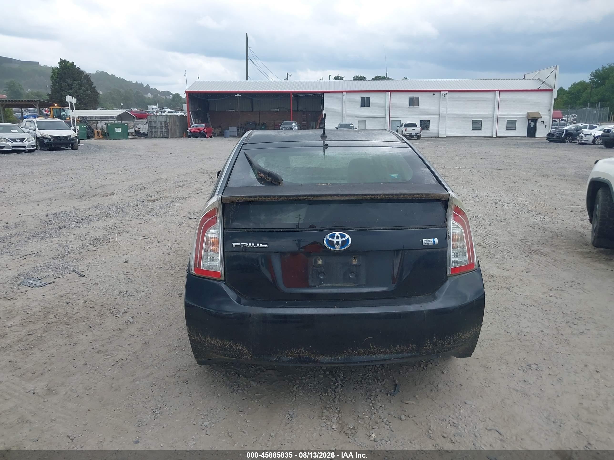 2012 Toyota Prius Two Черный vin: JTDKN3DU6C5425366