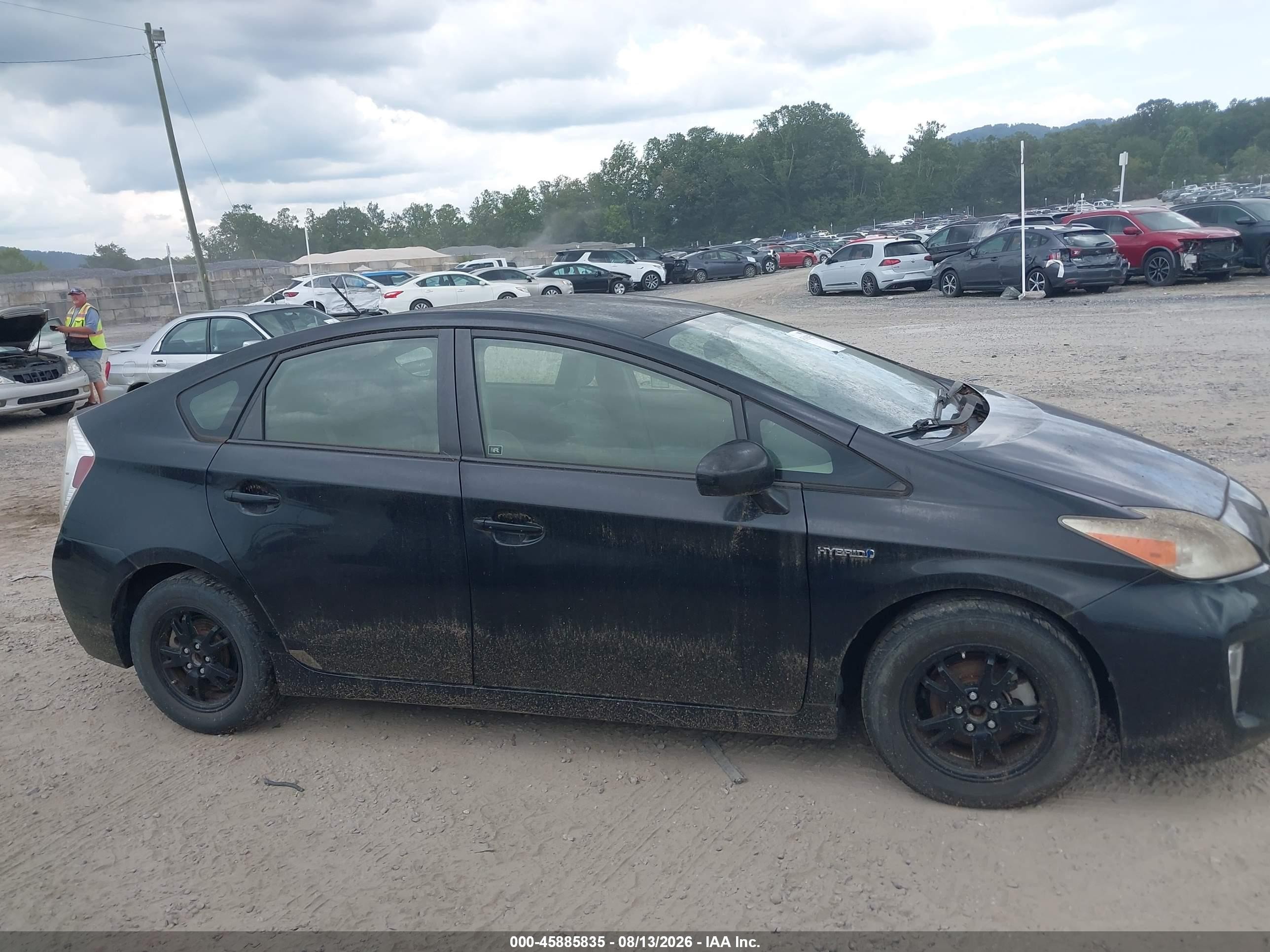 2012 Toyota Prius Two Черный vin: JTDKN3DU6C5425366