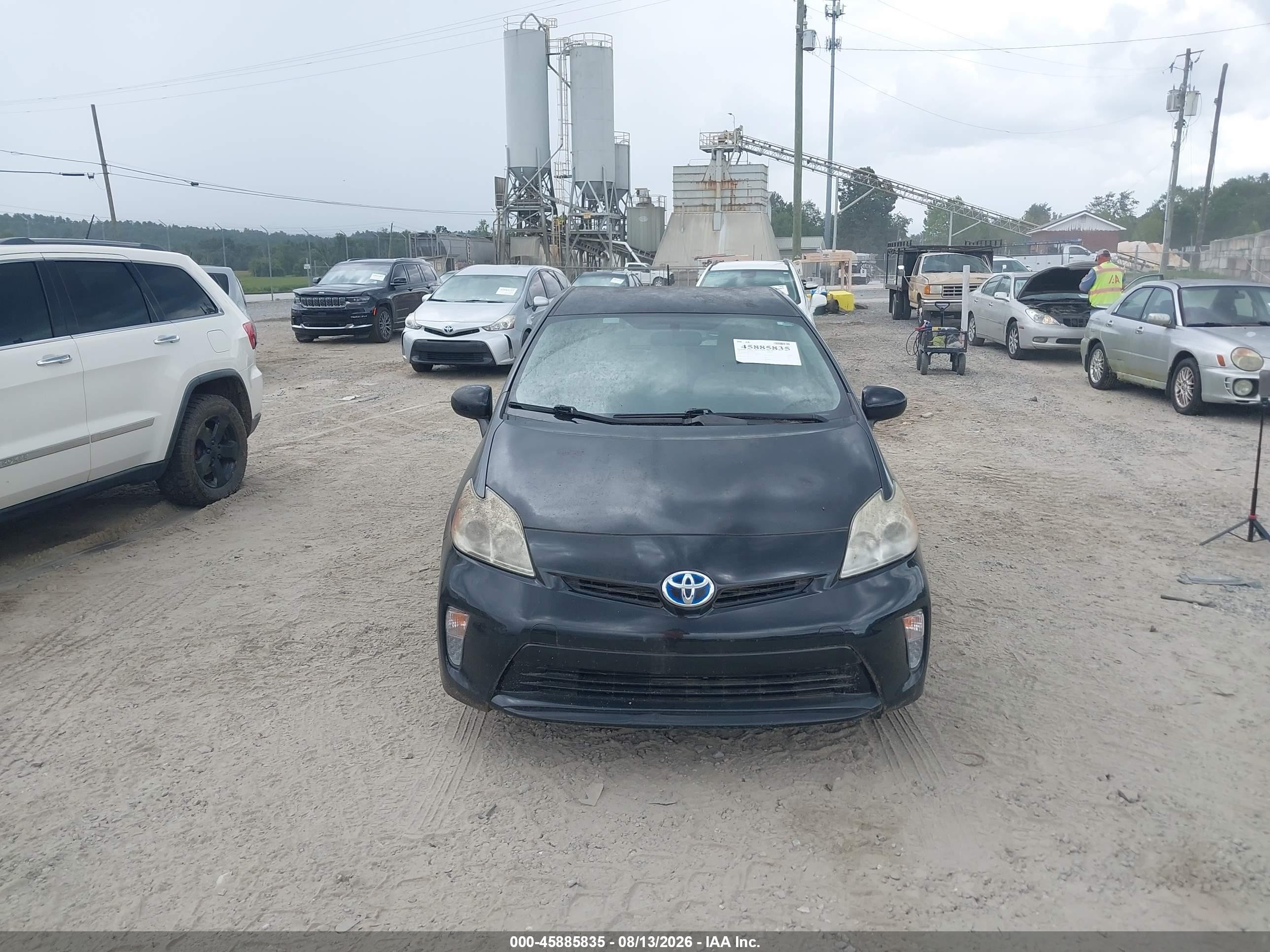 2012 Toyota Prius Two Черный vin: JTDKN3DU6C5425366