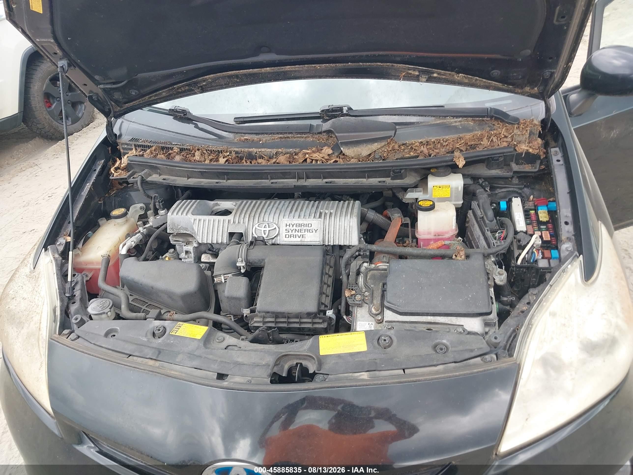 2012 Toyota Prius Two Черный vin: JTDKN3DU6C5425366