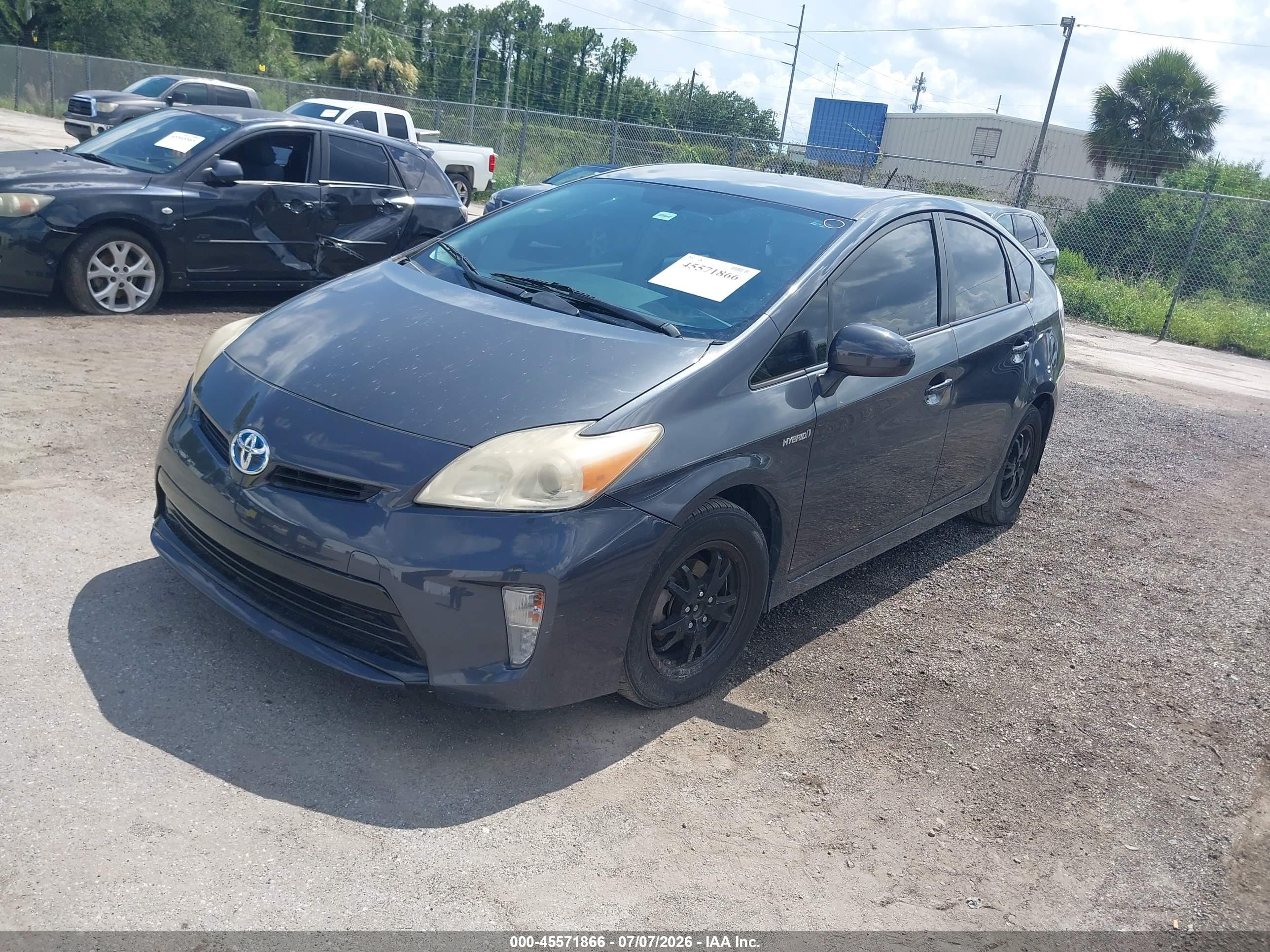 2012 Toyota Prius Two Gray vin: JTDKN3DU6C5430941
