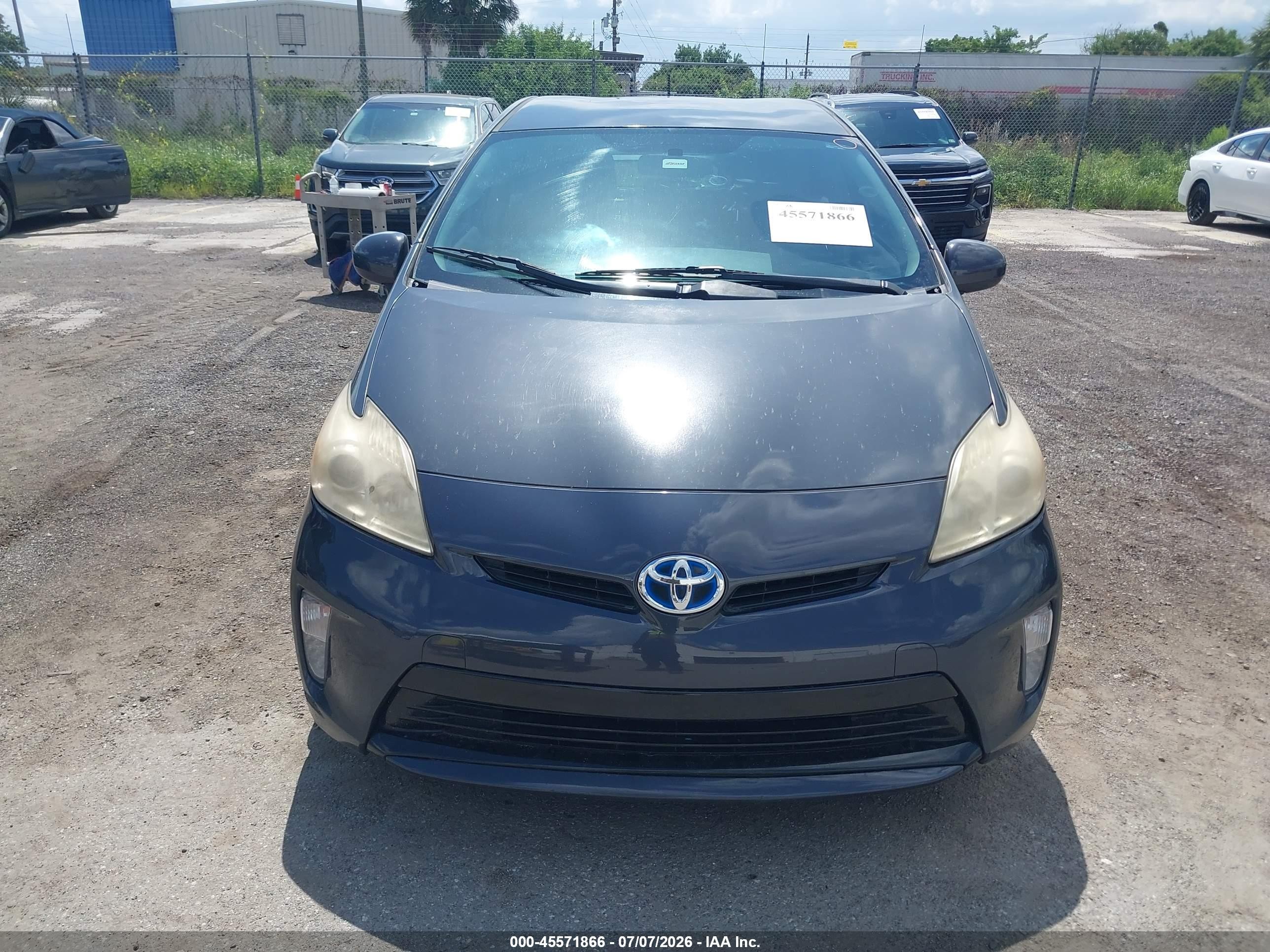 2012 Toyota Prius Two Gray vin: JTDKN3DU6C5430941