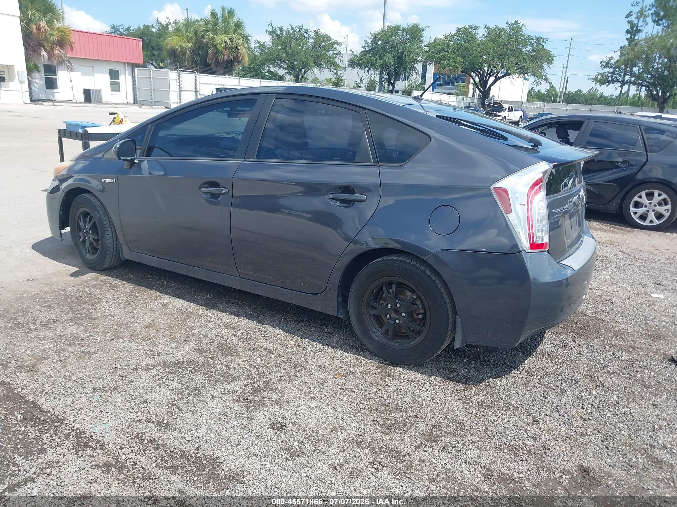2012 Toyota Prius Two Gray vin: JTDKN3DU6C5430941