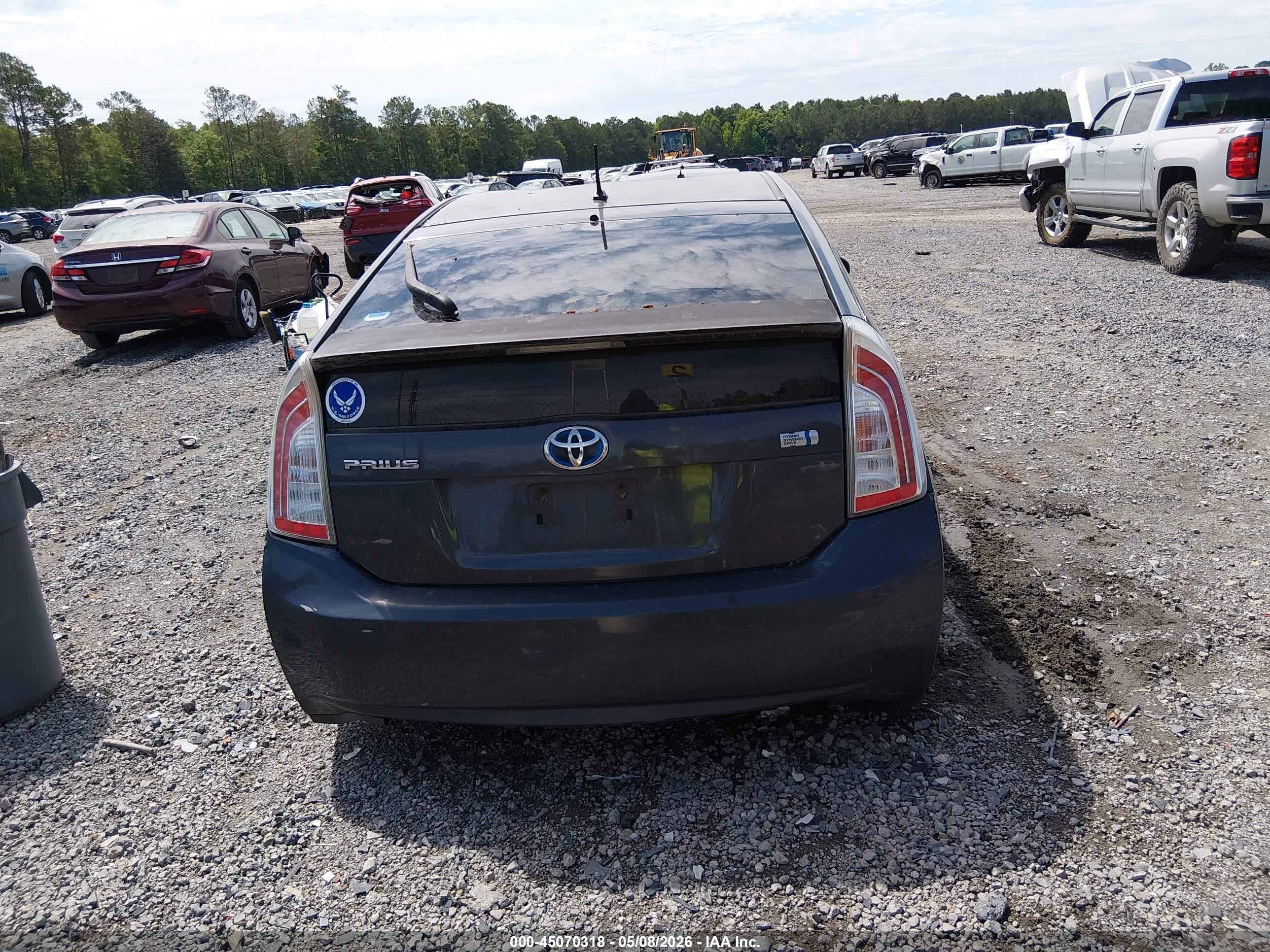 2012 Toyota Prius Two Синий vin: JTDKN3DU6C5440854