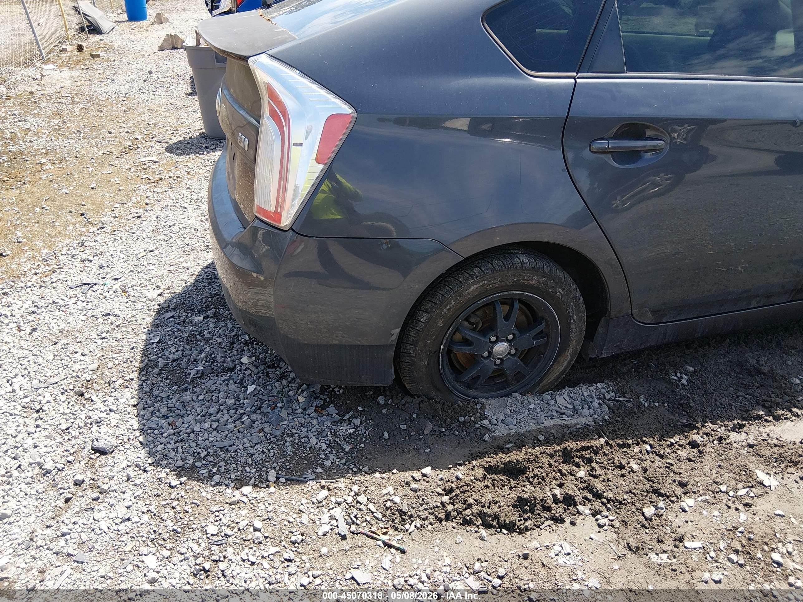 2012 Toyota Prius Two Синий vin: JTDKN3DU6C5440854
