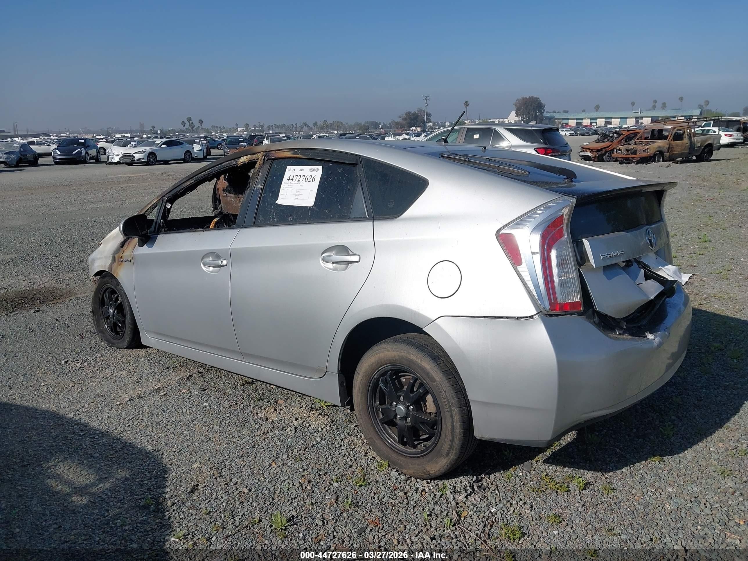 2012 Toyota Prius   Silver vin: JTDKN3DU6C5445505