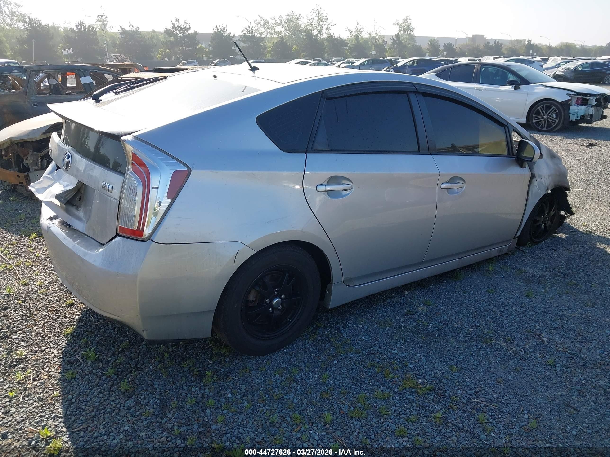 2012 Toyota Prius   Silver vin: JTDKN3DU6C5445505