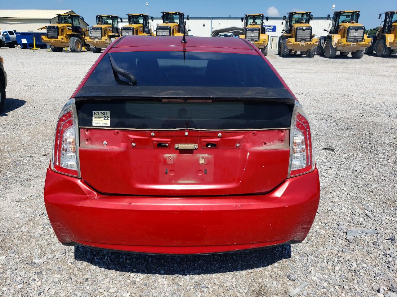 2012 Toyota Prius Two Red vin: JTDKN3DU6C5464488