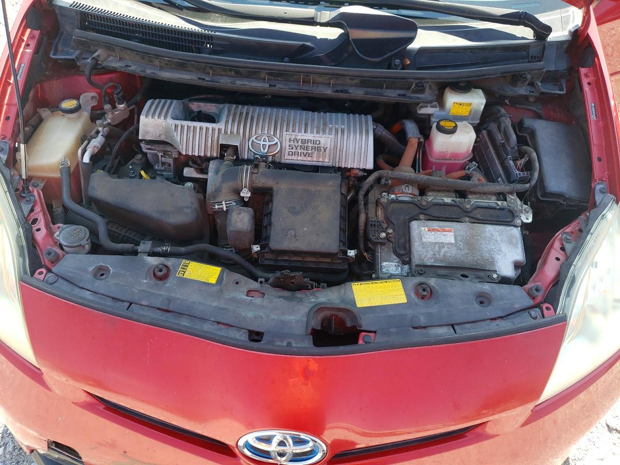 2012 Toyota Prius Two Red vin: JTDKN3DU6C5464488