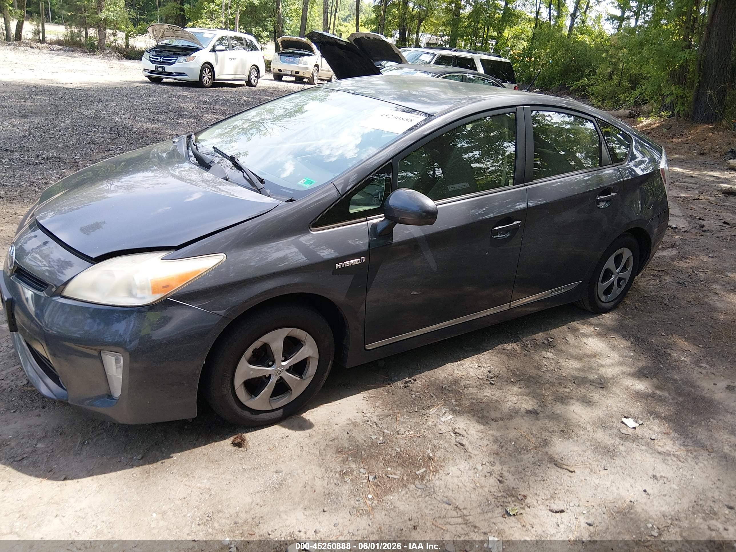 2012 Toyota Prius Two Серый vin: JTDKN3DU6C5488306