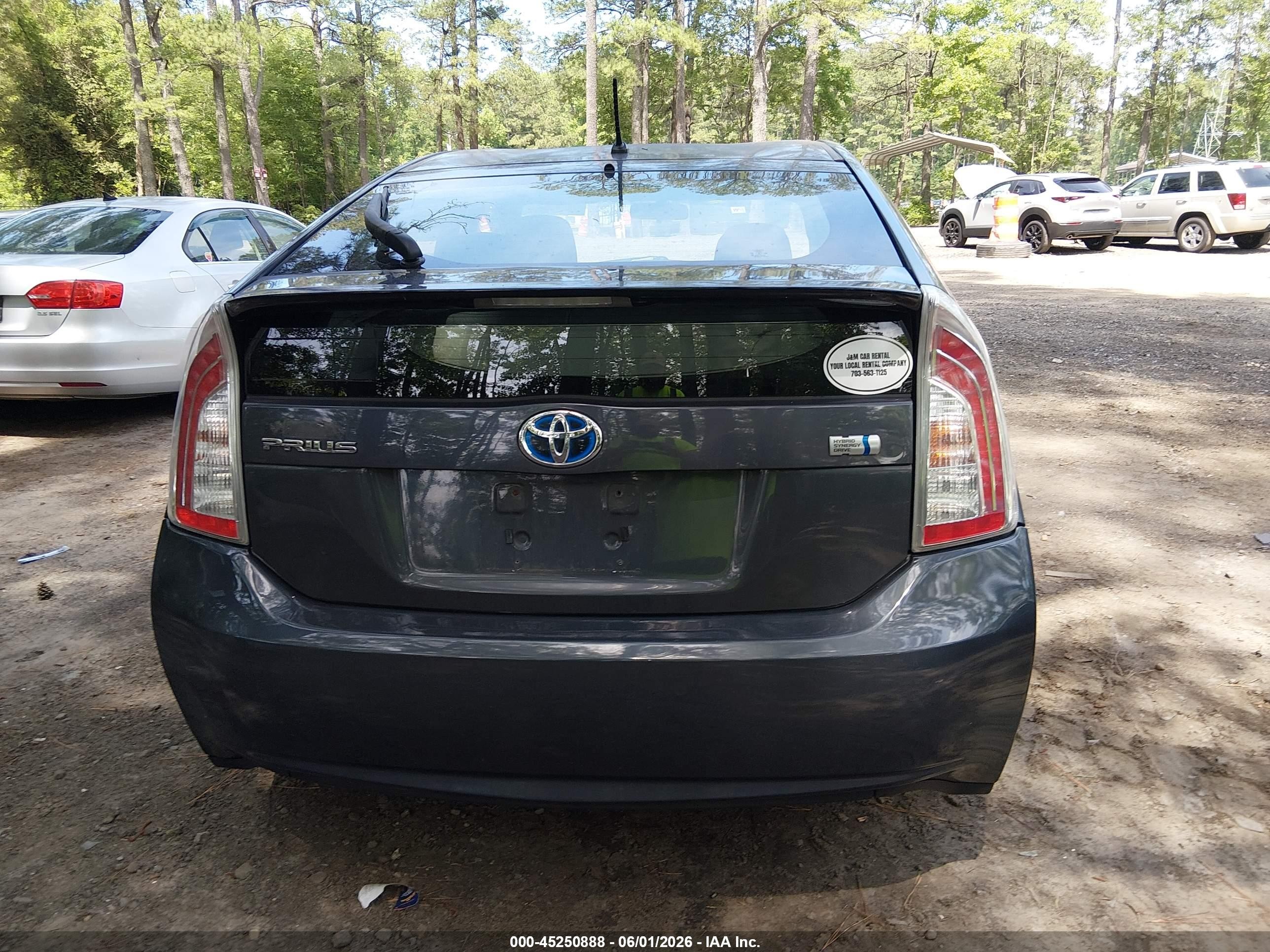 2012 Toyota Prius Two Серый vin: JTDKN3DU6C5488306