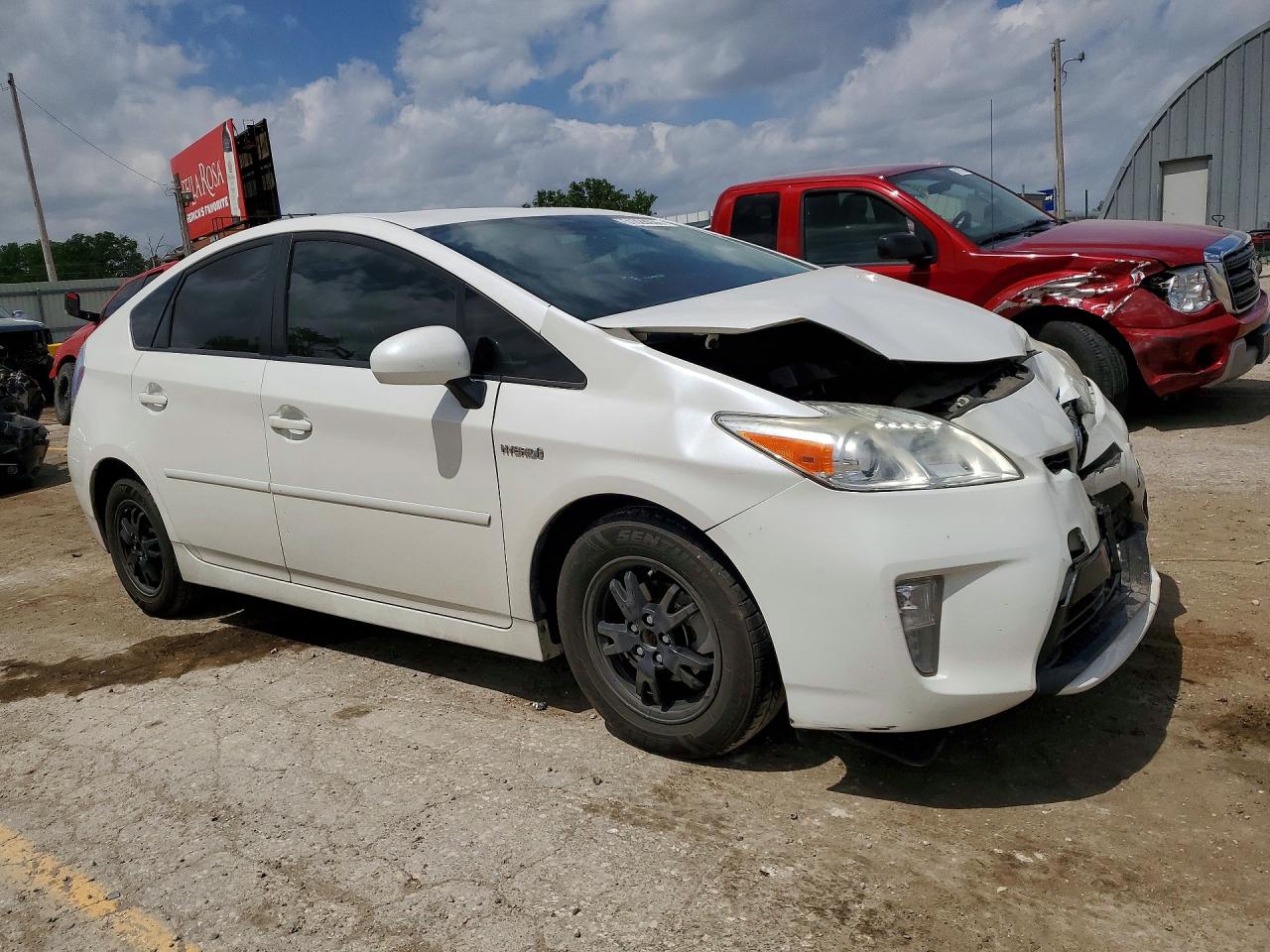 2012 Toyota Prius Base Beige vin: JTDKN3DU6C5502530