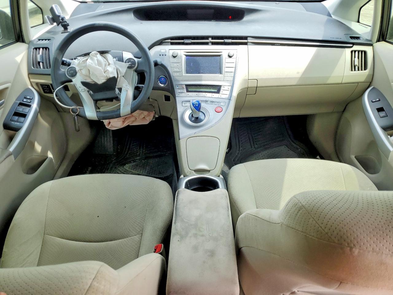 2012 Toyota Prius Base Beige vin: JTDKN3DU6C5502530