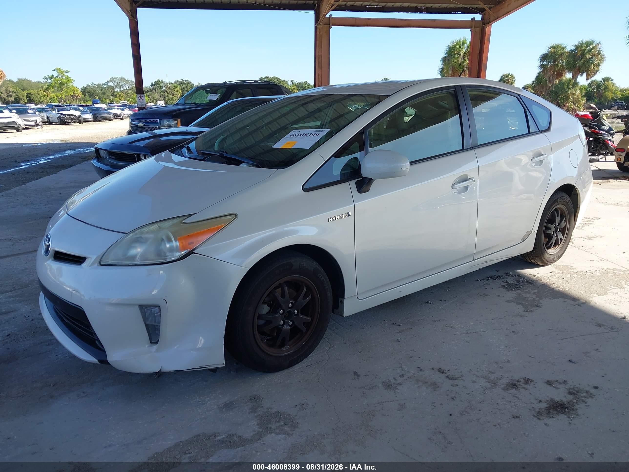 2012 Toyota Prius Two White vin: JTDKN3DU6C5515259