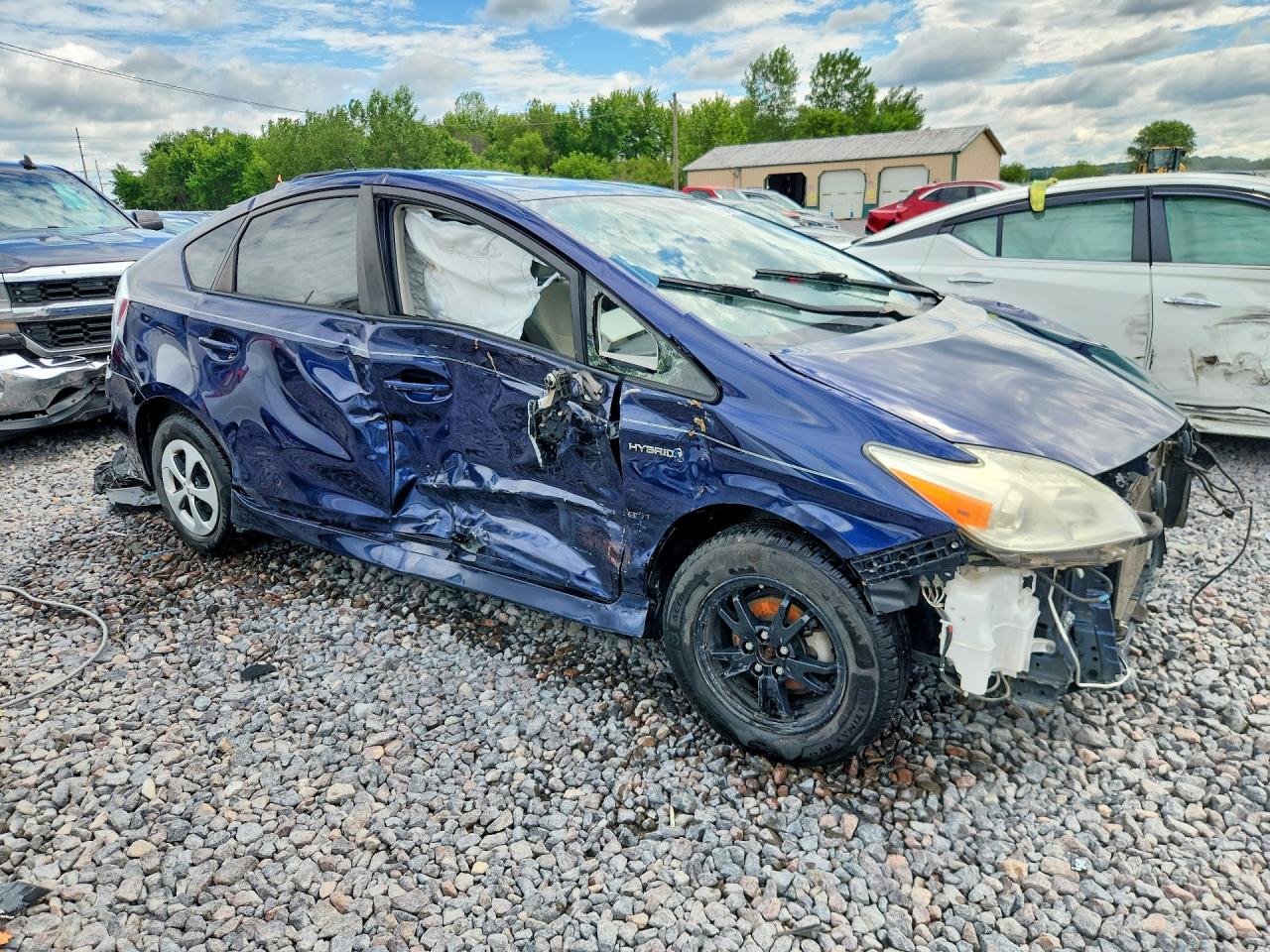 2013 Toyota Prius Three Blue vin: JTDKN3DU6D0337612