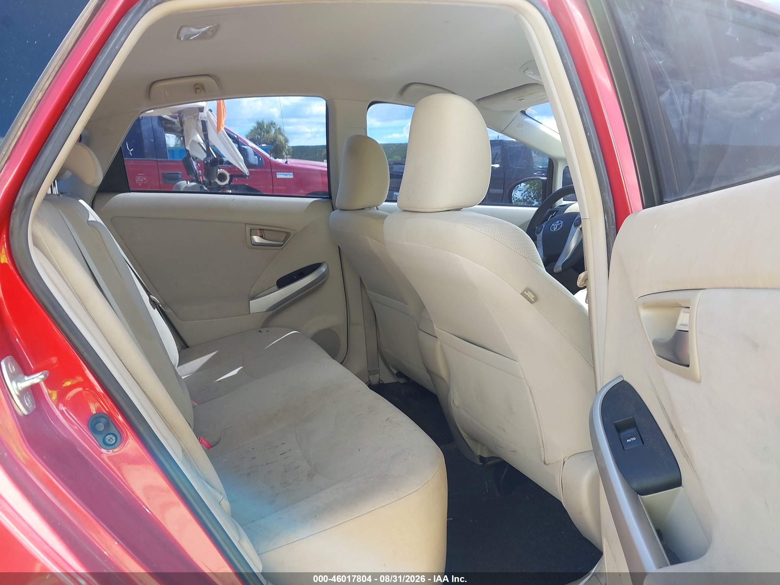 2013 Toyota Prius Three Red vin: JTDKN3DU6D0340848