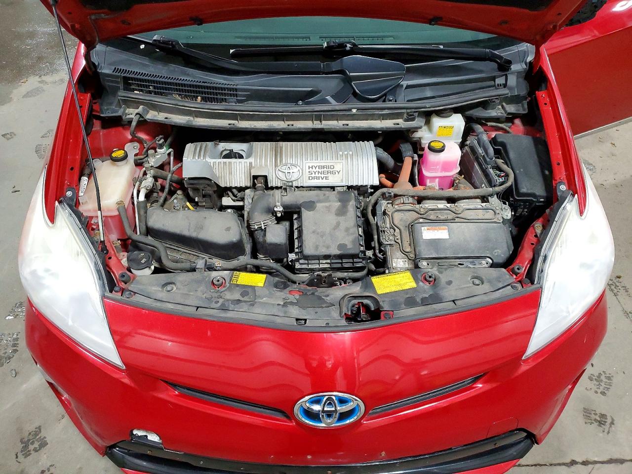 2013 Toyota Prius Three Red vin: JTDKN3DU6D0342017