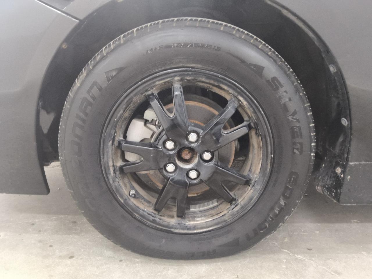 2013 Toyota Prius Two Black vin: JTDKN3DU6D0345709 Damage: Left Front Wheel Cover, Missing, Replacement Required