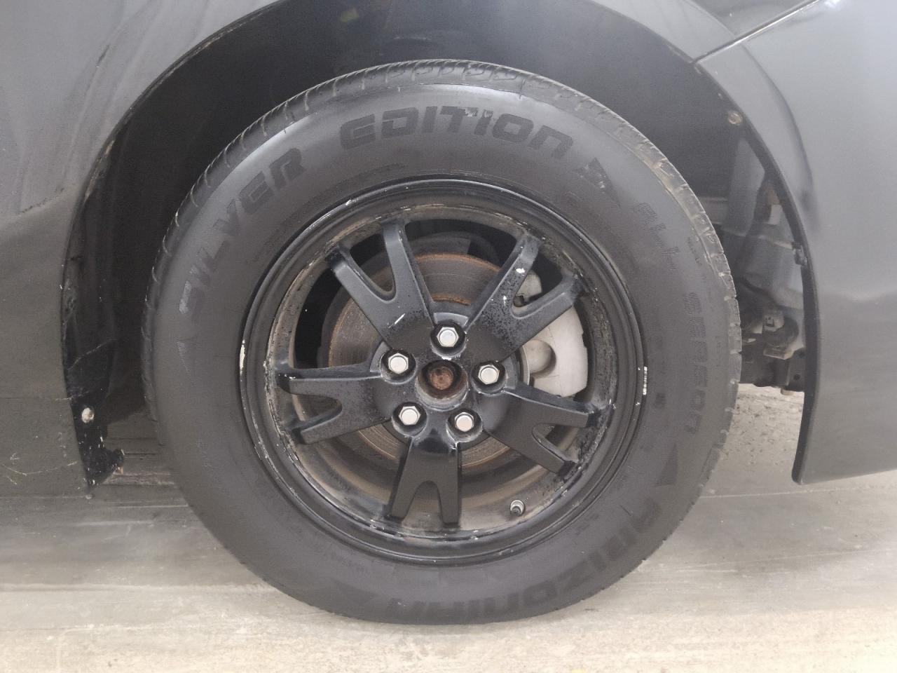 2013 Toyota Prius Two Black vin: JTDKN3DU6D0345709 Damage: Right Front Wheel Cover, Missing, Replacement Required