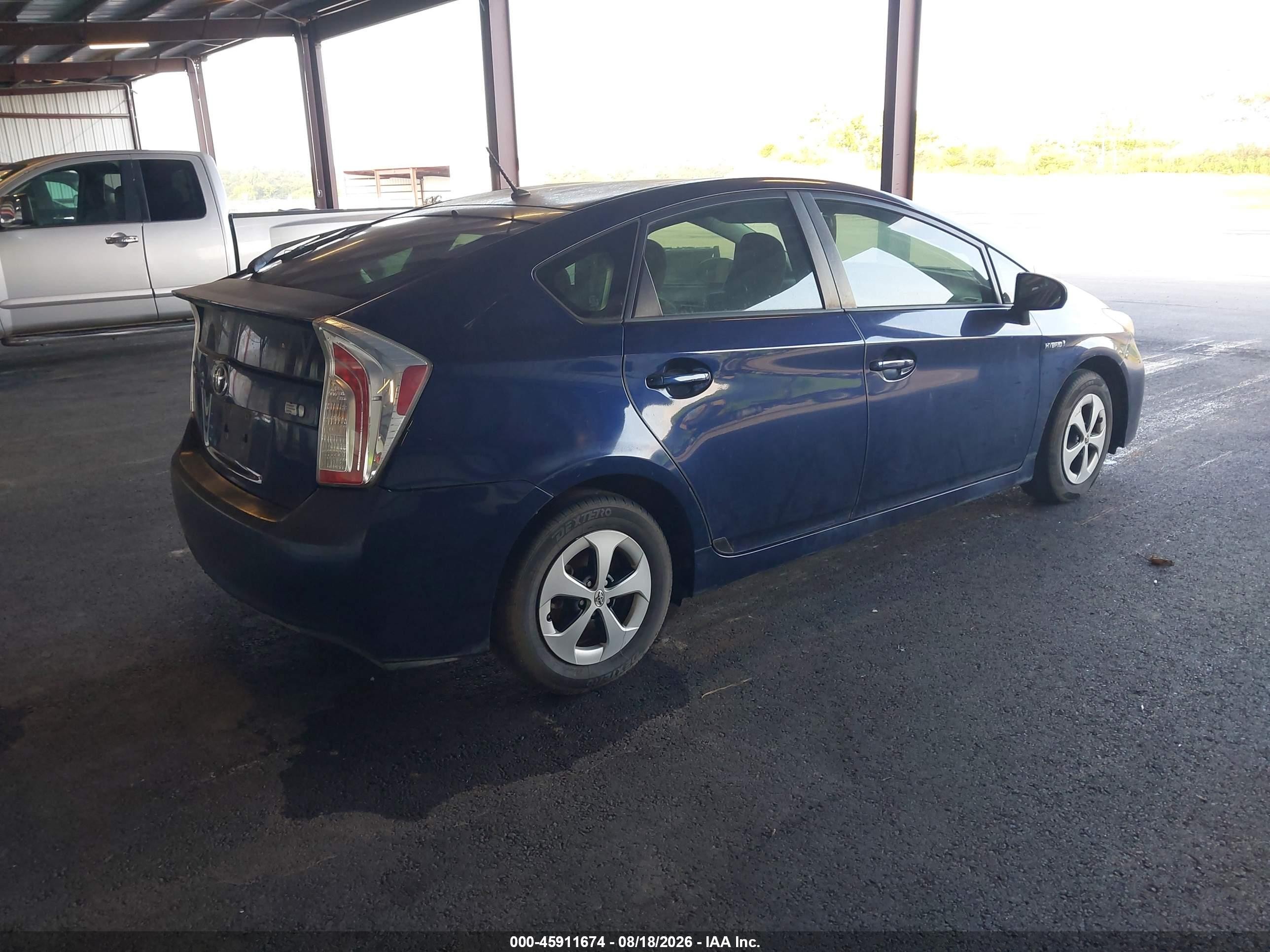2013 Toyota Prius Two Blue vin: JTDKN3DU6D0351736