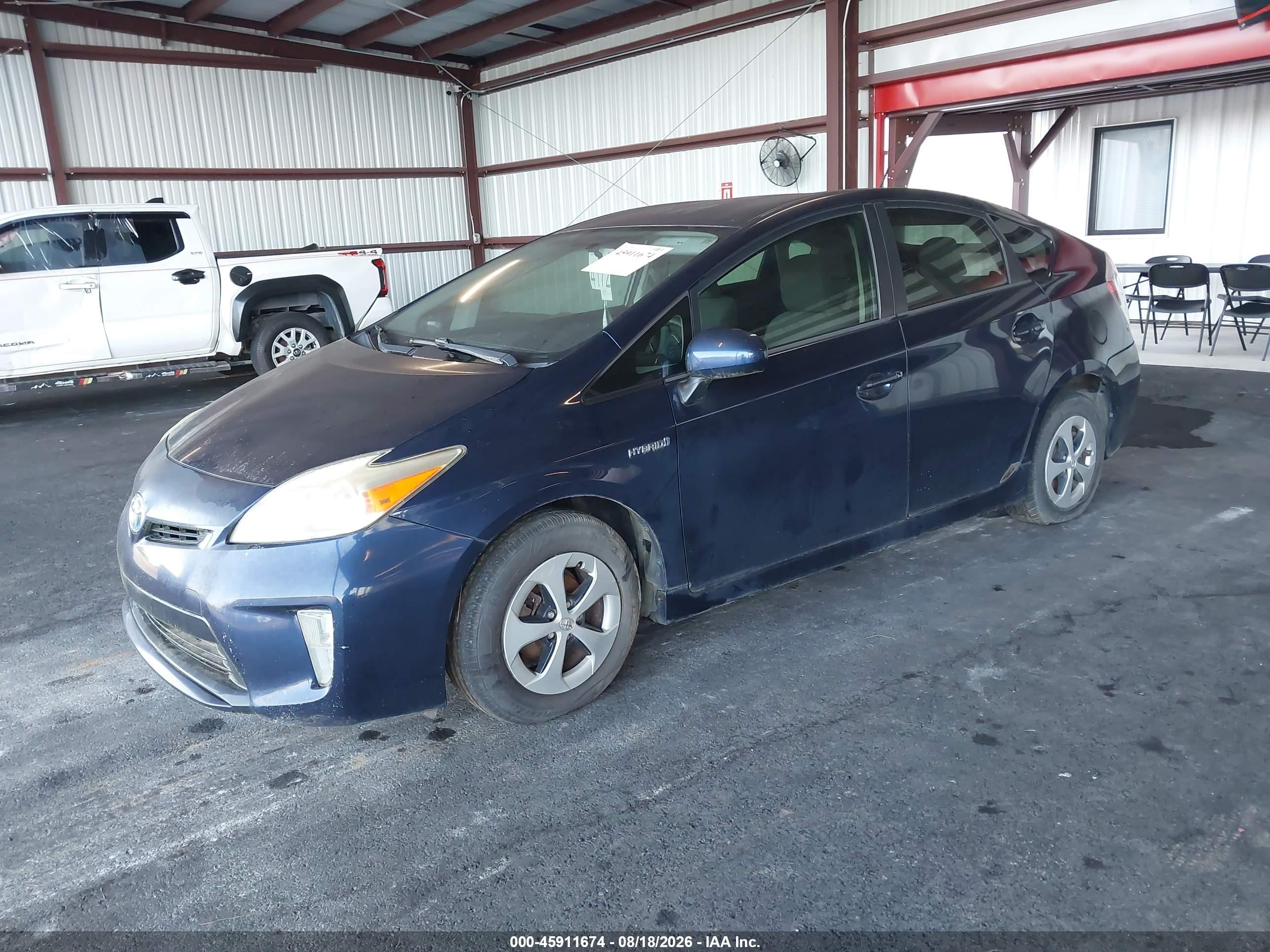 2013 Toyota Prius Two Blue vin: JTDKN3DU6D0351736
