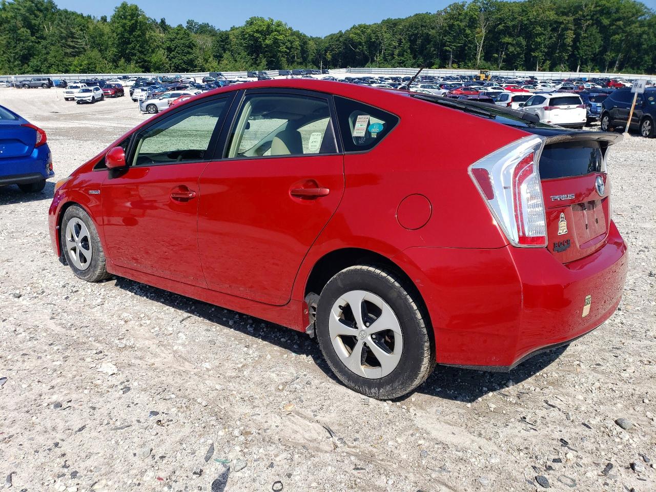 2013 Toyota Prius Two Red vin: JTDKN3DU6D0352028