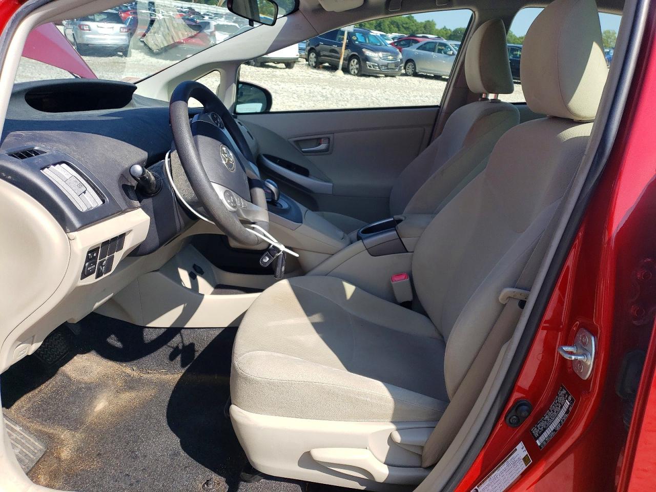 2013 Toyota Prius Two Red vin: JTDKN3DU6D0352028