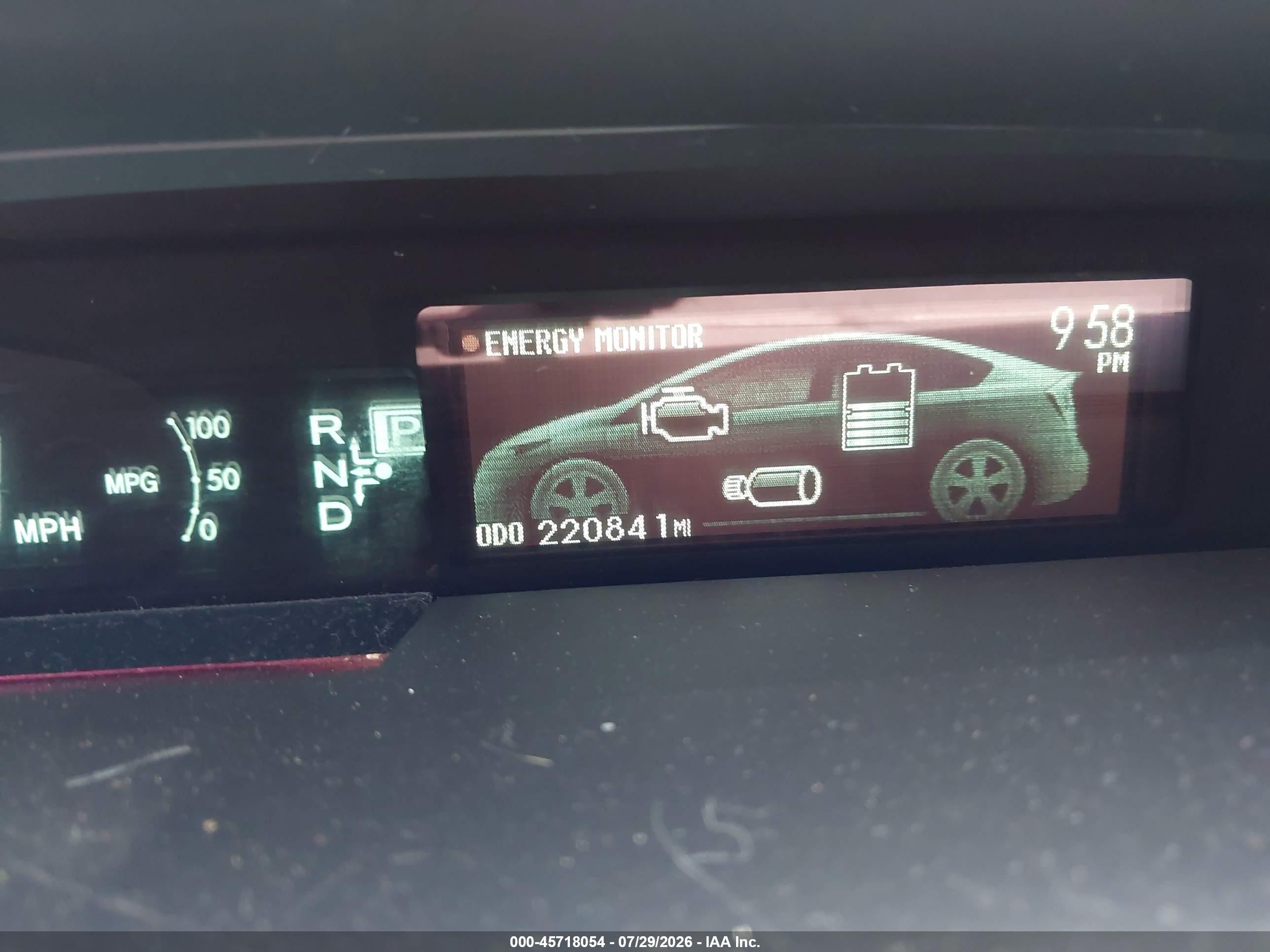 2013 Toyota Prius Two Red vin: JTDKN3DU6D1633031