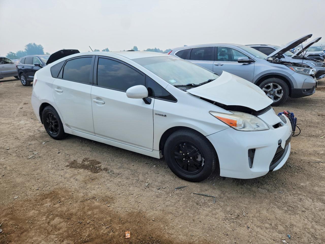 2013 Toyota Prius Two White vin: JTDKN3DU6D1686439