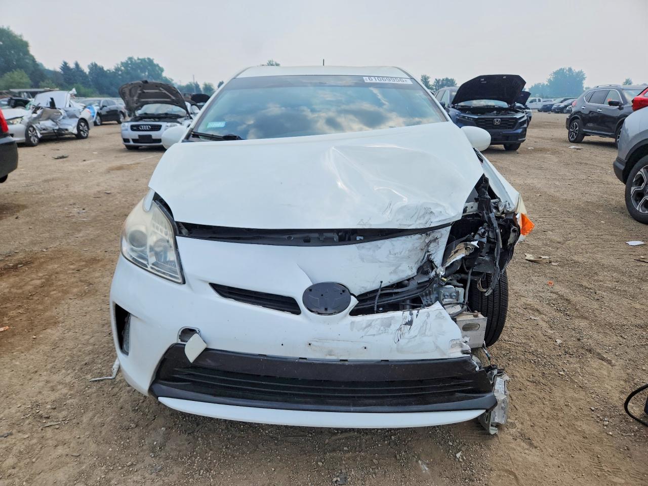 2013 Toyota Prius Two White vin: JTDKN3DU6D1686439