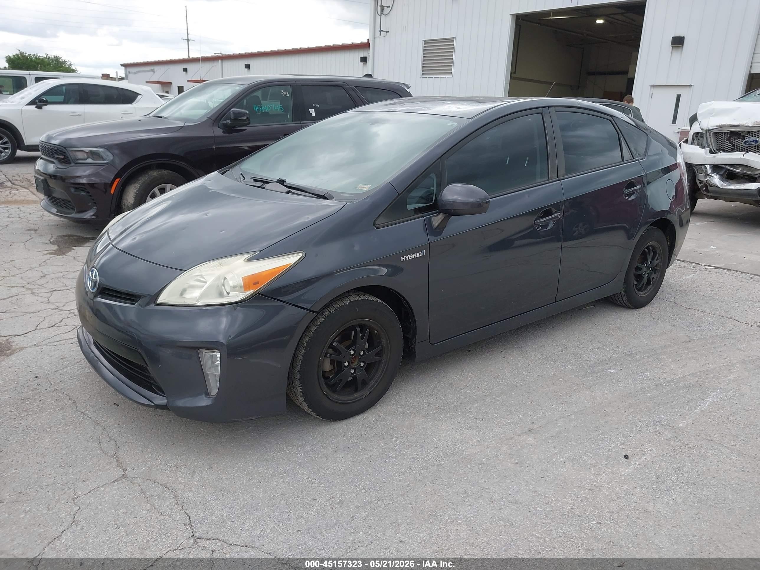 2013 Toyota Prius Four Gray vin: JTDKN3DU6D1689132