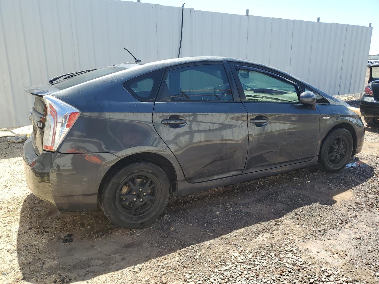 2013 Toyota Prius One Charcoal vin: JTDKN3DU6D1692290 Damage: Right Rear Wheel Cover, Broken, Replacement Required