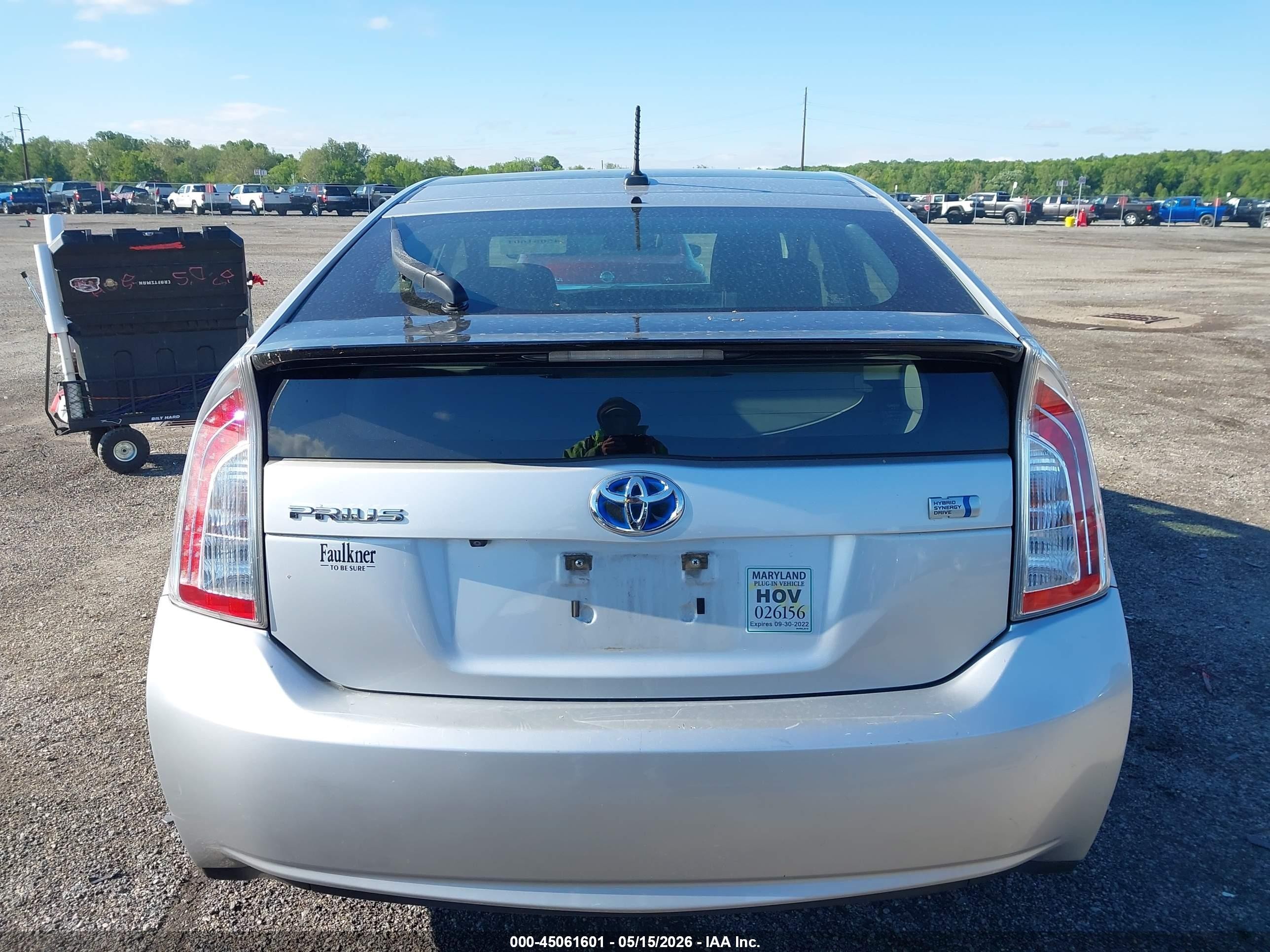 2013 Toyota Prius Silver vin: JTDKN3DU6D1712814
