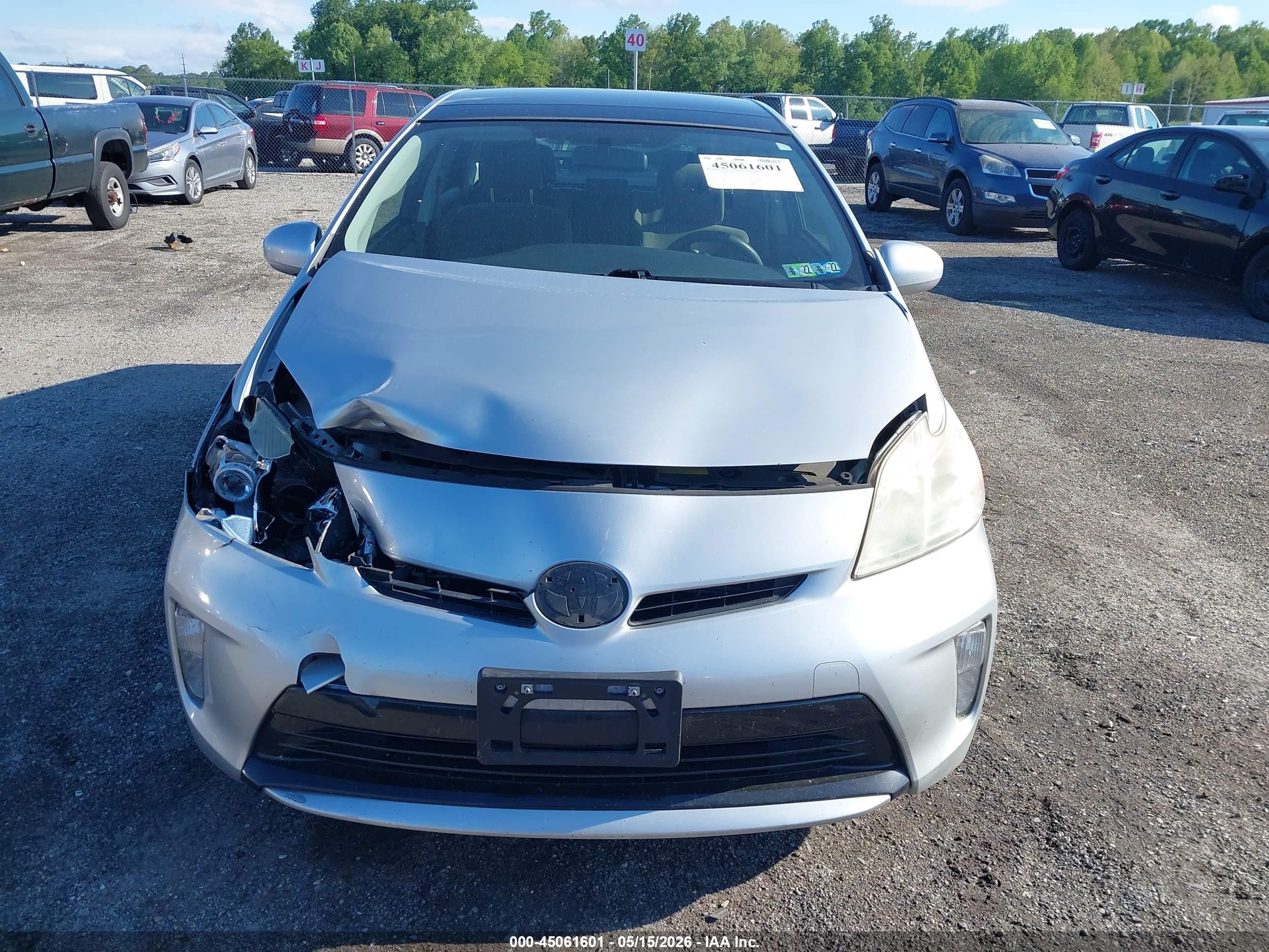 2013 Toyota Prius Silver vin: JTDKN3DU6D1712814