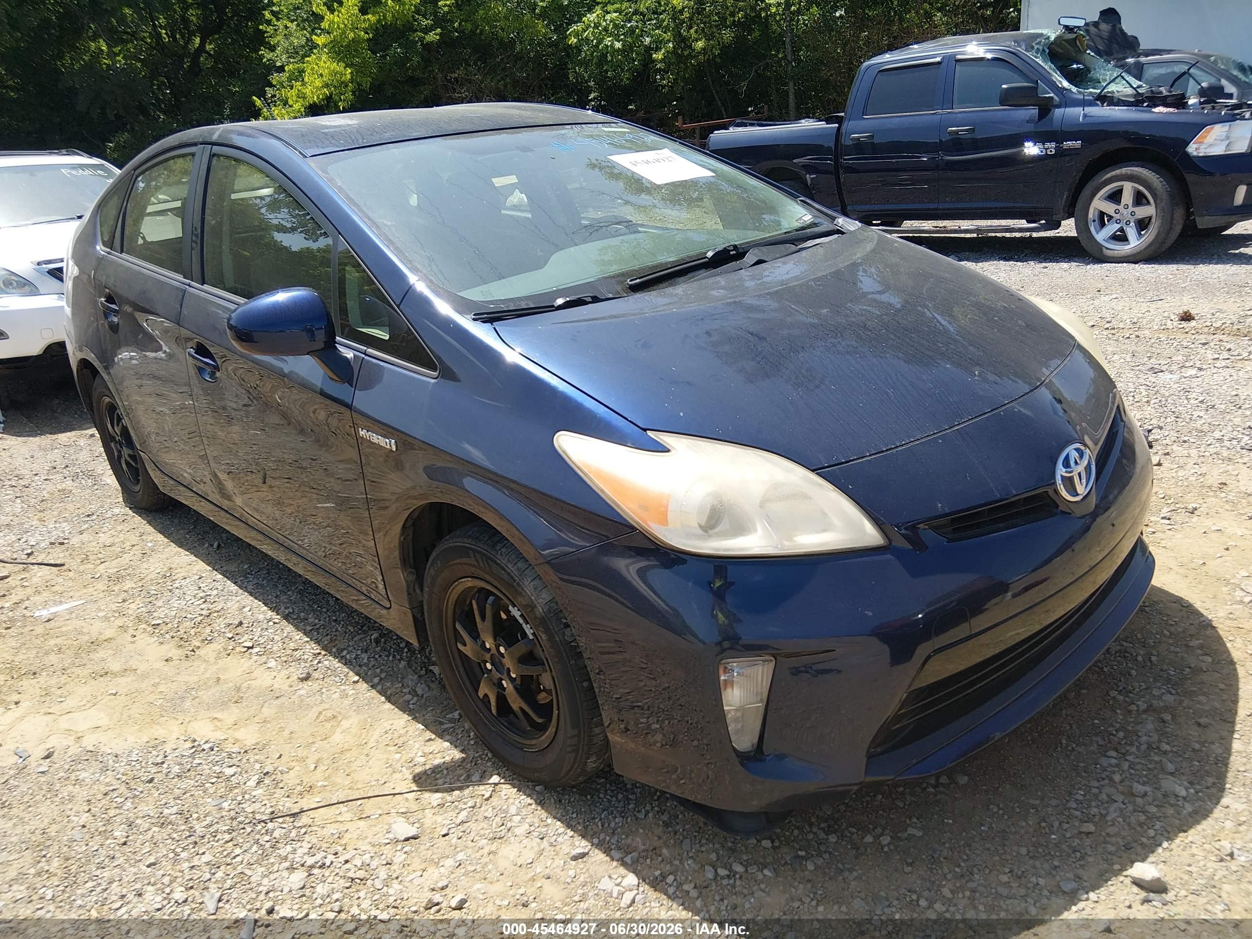 2013 Toyota Prius Two Blue vin: JTDKN3DU6D1722372