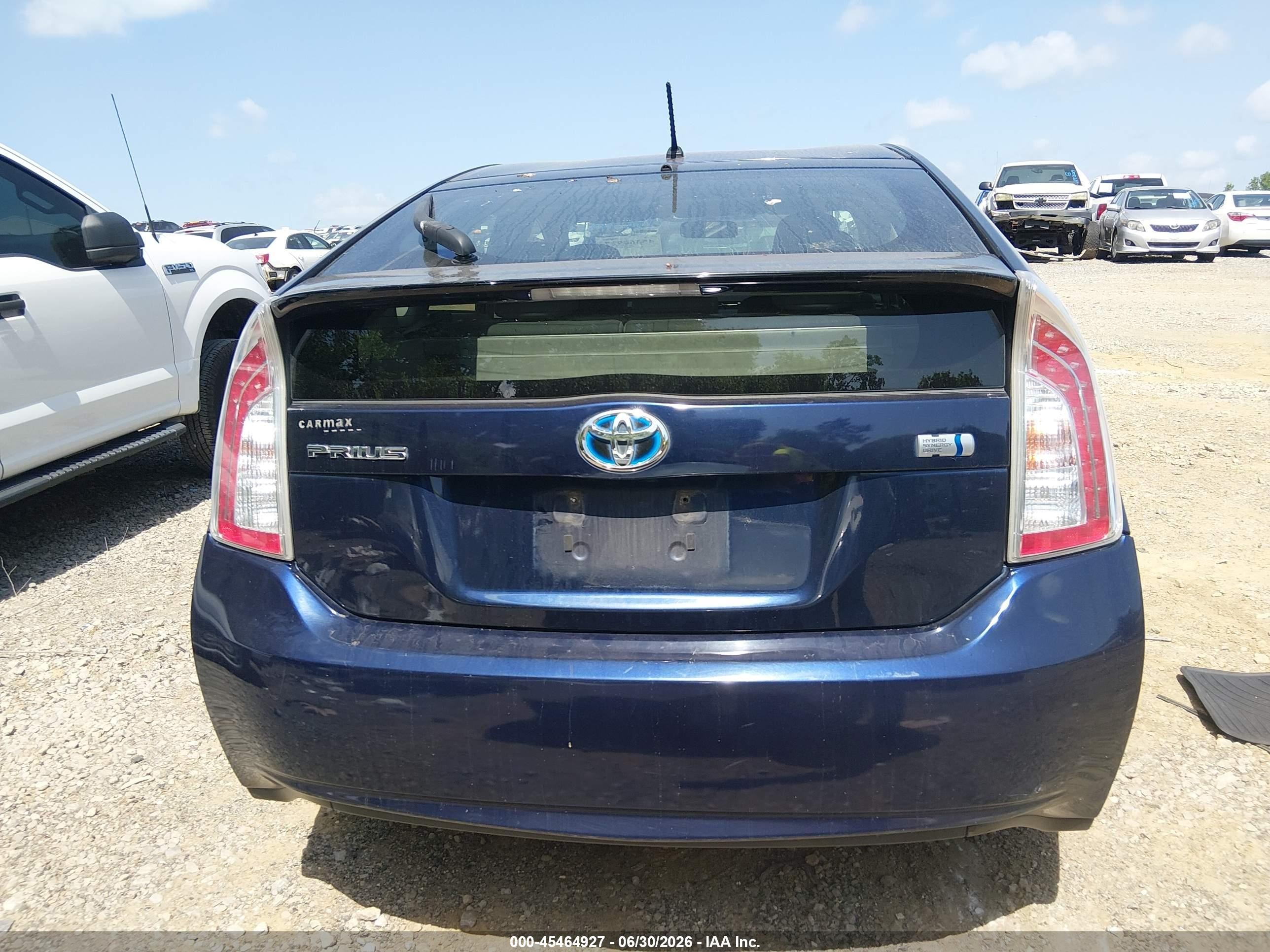 2013 Toyota Prius Two Blue vin: JTDKN3DU6D1722372