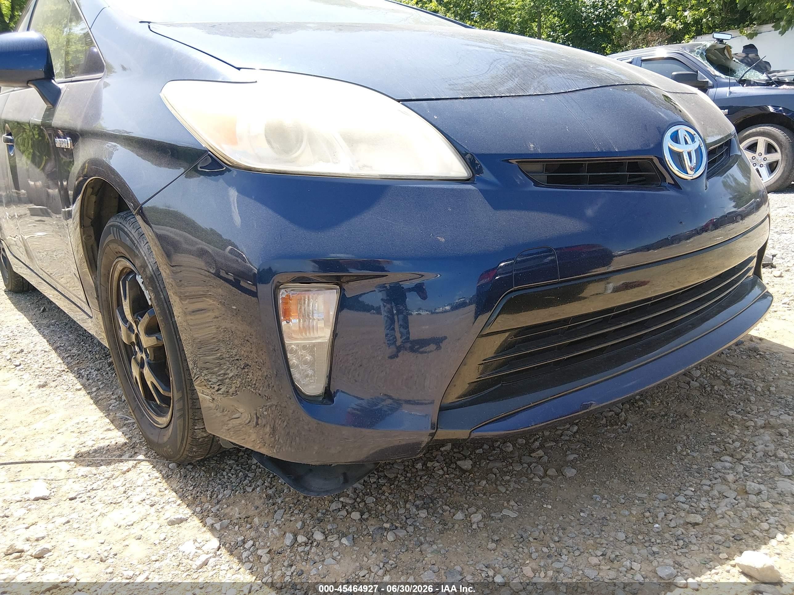 2013 Toyota Prius Two Blue vin: JTDKN3DU6D1722372
