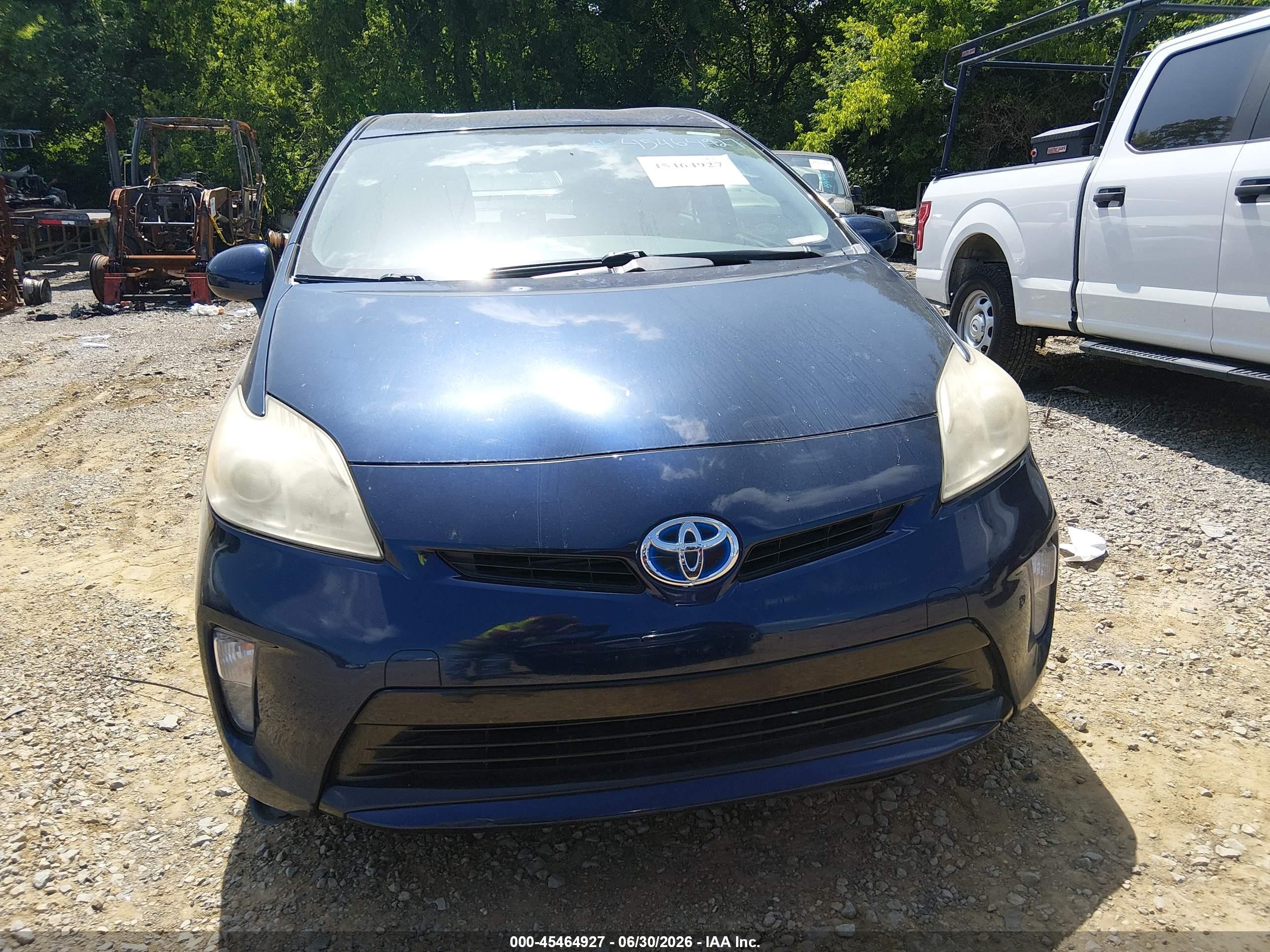2013 Toyota Prius Two Blue vin: JTDKN3DU6D1722372
