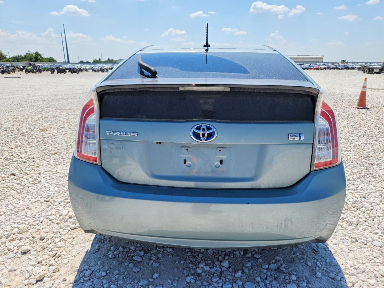 2013 Toyota Prius Four Turquoise vin: JTDKN3DU6D1723506