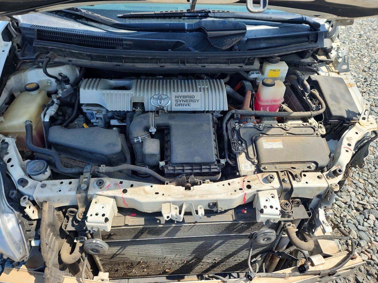 2013 Toyota Prius Белый vin: JTDKN3DU6D5554919