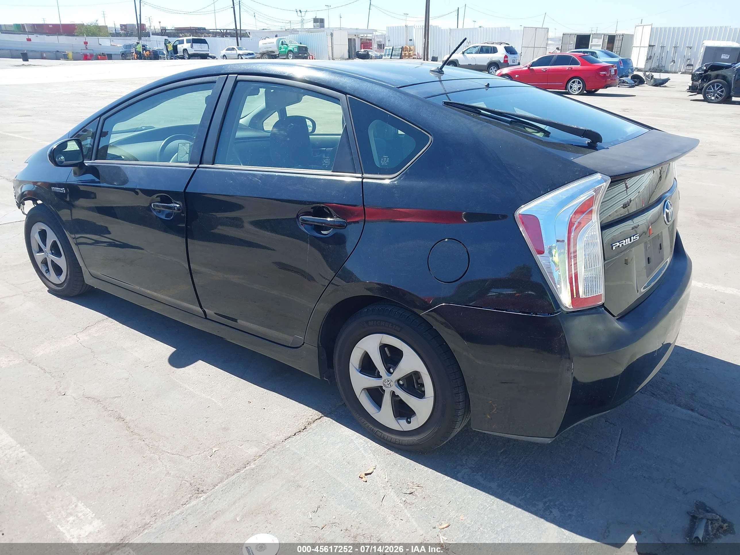 2013 Toyota Prius Two Black vin: JTDKN3DU6D5560414