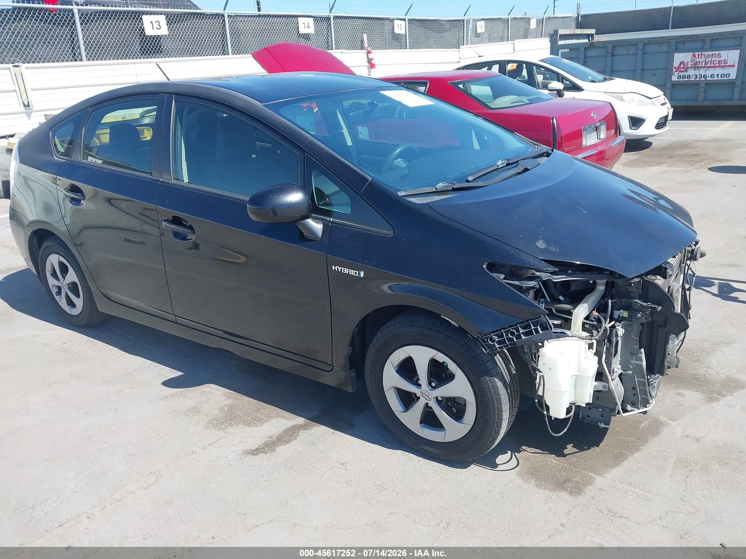 2013 Toyota Prius Two Black vin: JTDKN3DU6D5560414