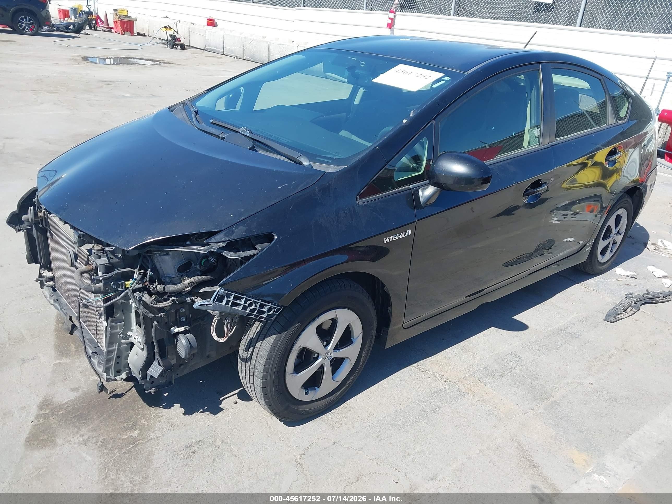 2013 Toyota Prius Two Black vin: JTDKN3DU6D5560414
