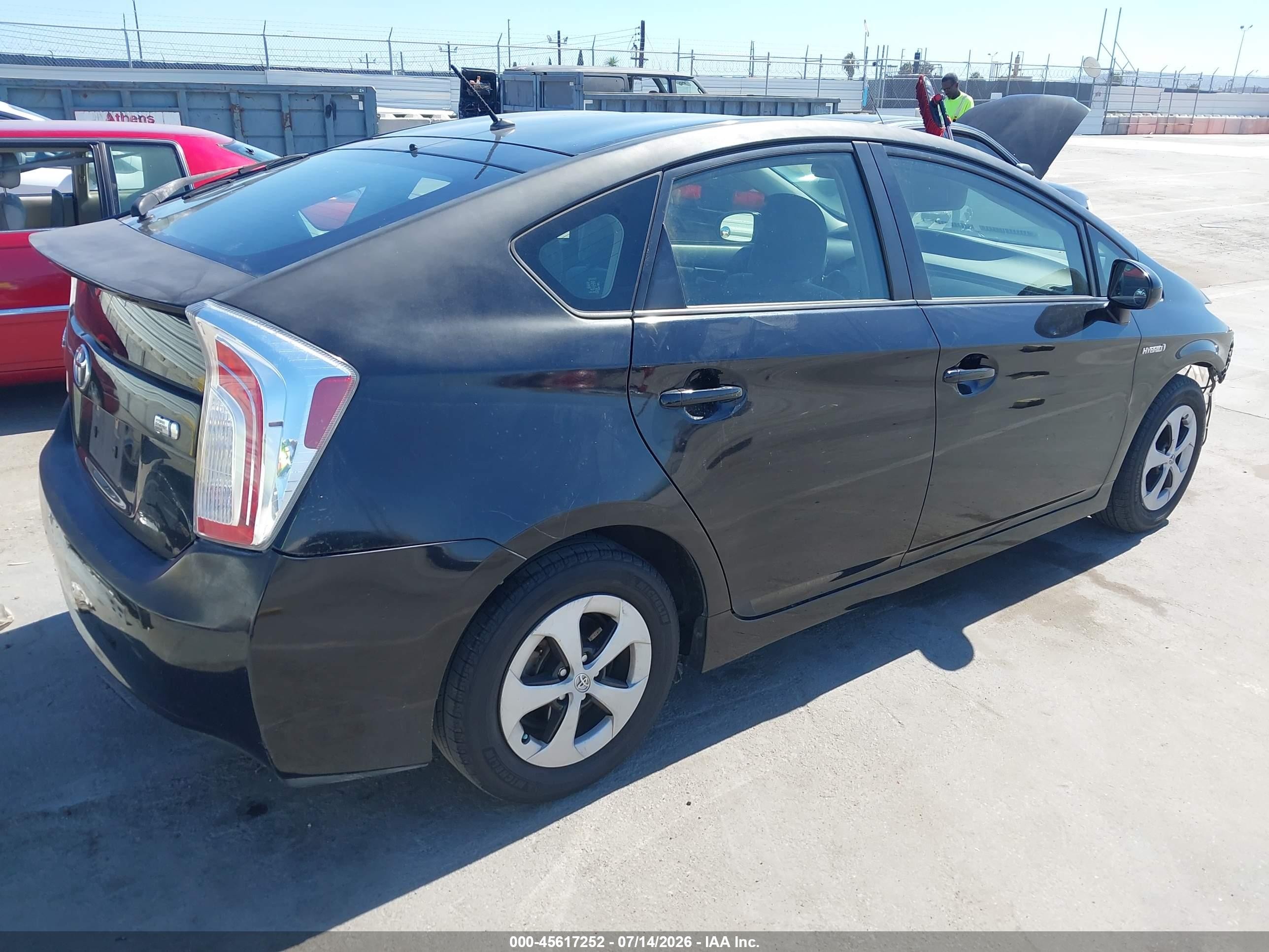 2013 Toyota Prius Two Black vin: JTDKN3DU6D5560414