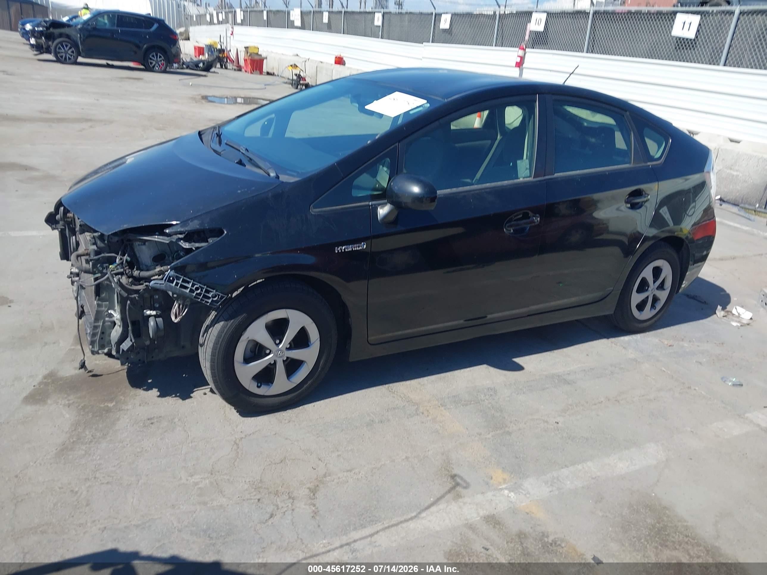 2013 Toyota Prius Two Black vin: JTDKN3DU6D5560414