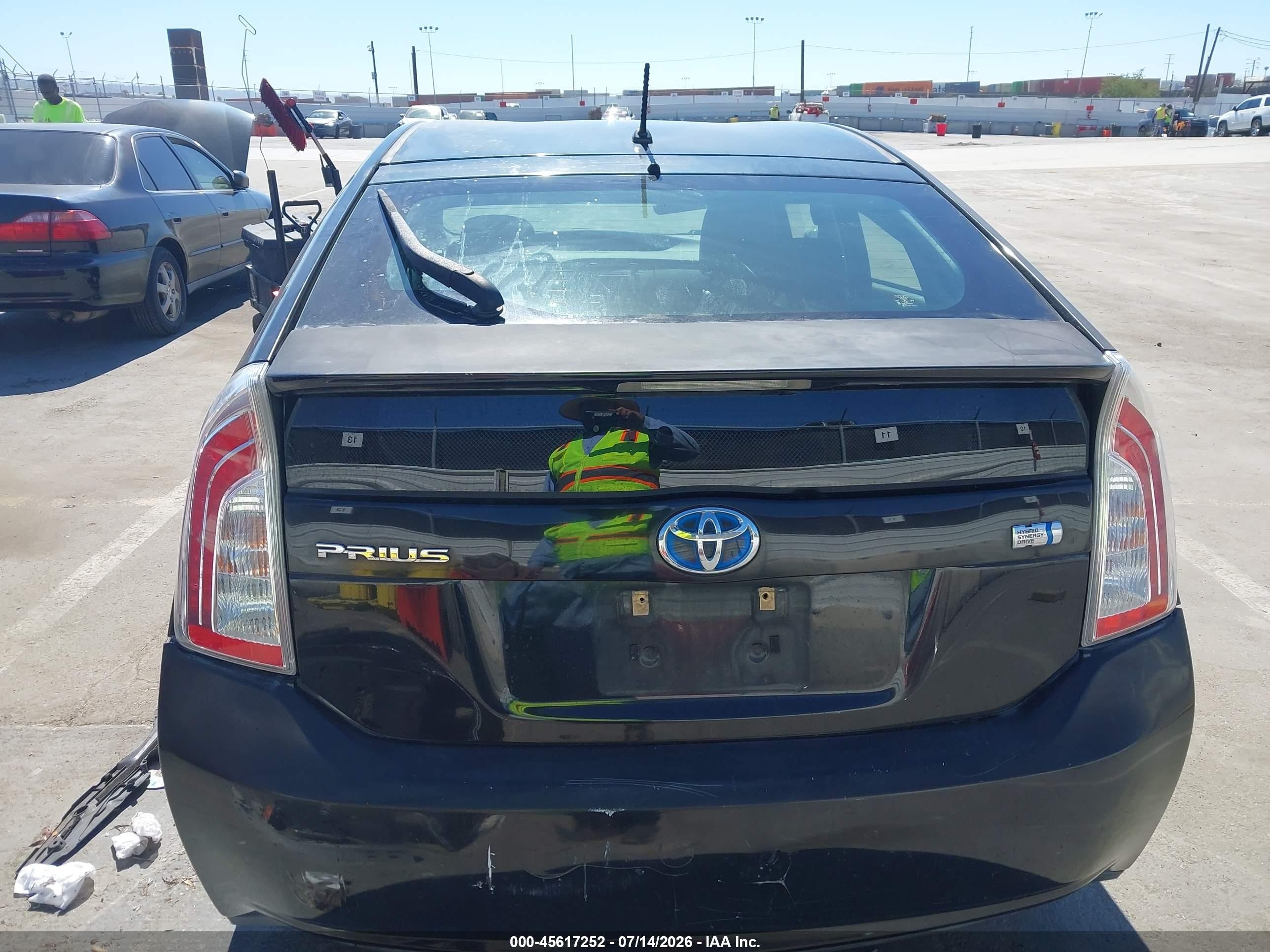 2013 Toyota Prius Two Black vin: JTDKN3DU6D5560414