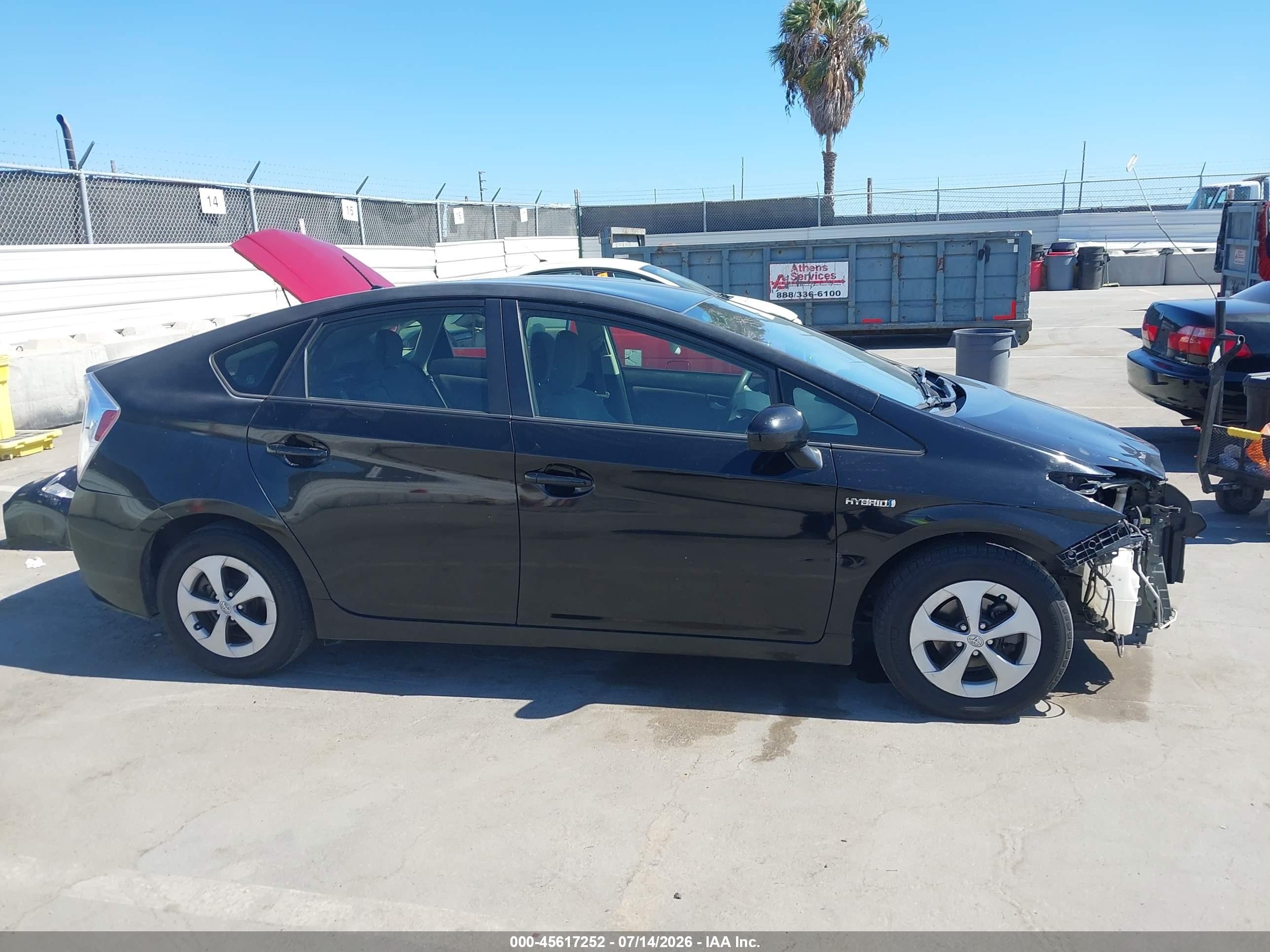 2013 Toyota Prius Two Black vin: JTDKN3DU6D5560414