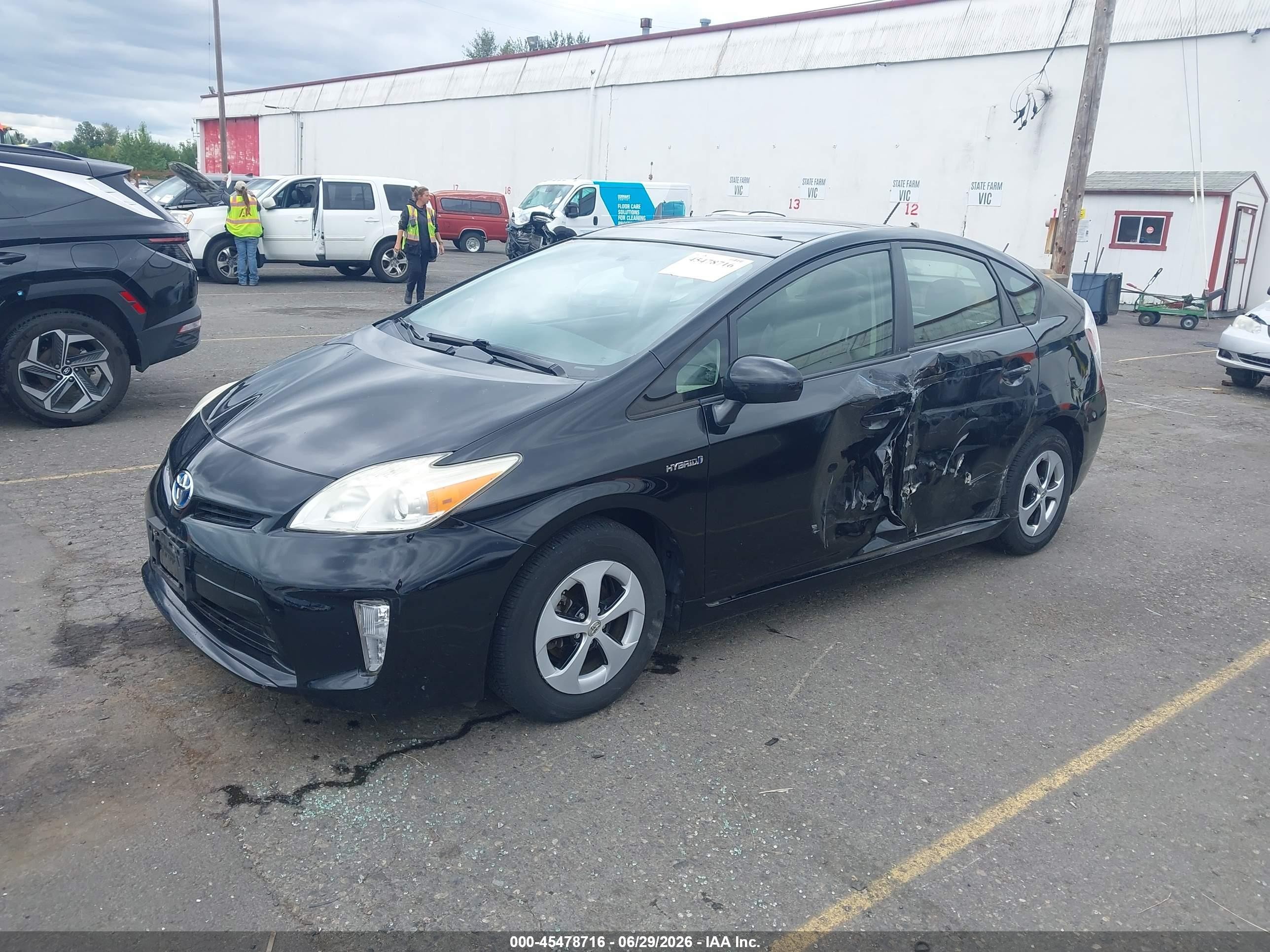2013 Toyota Prius Three Black vin: JTDKN3DU6D5565712