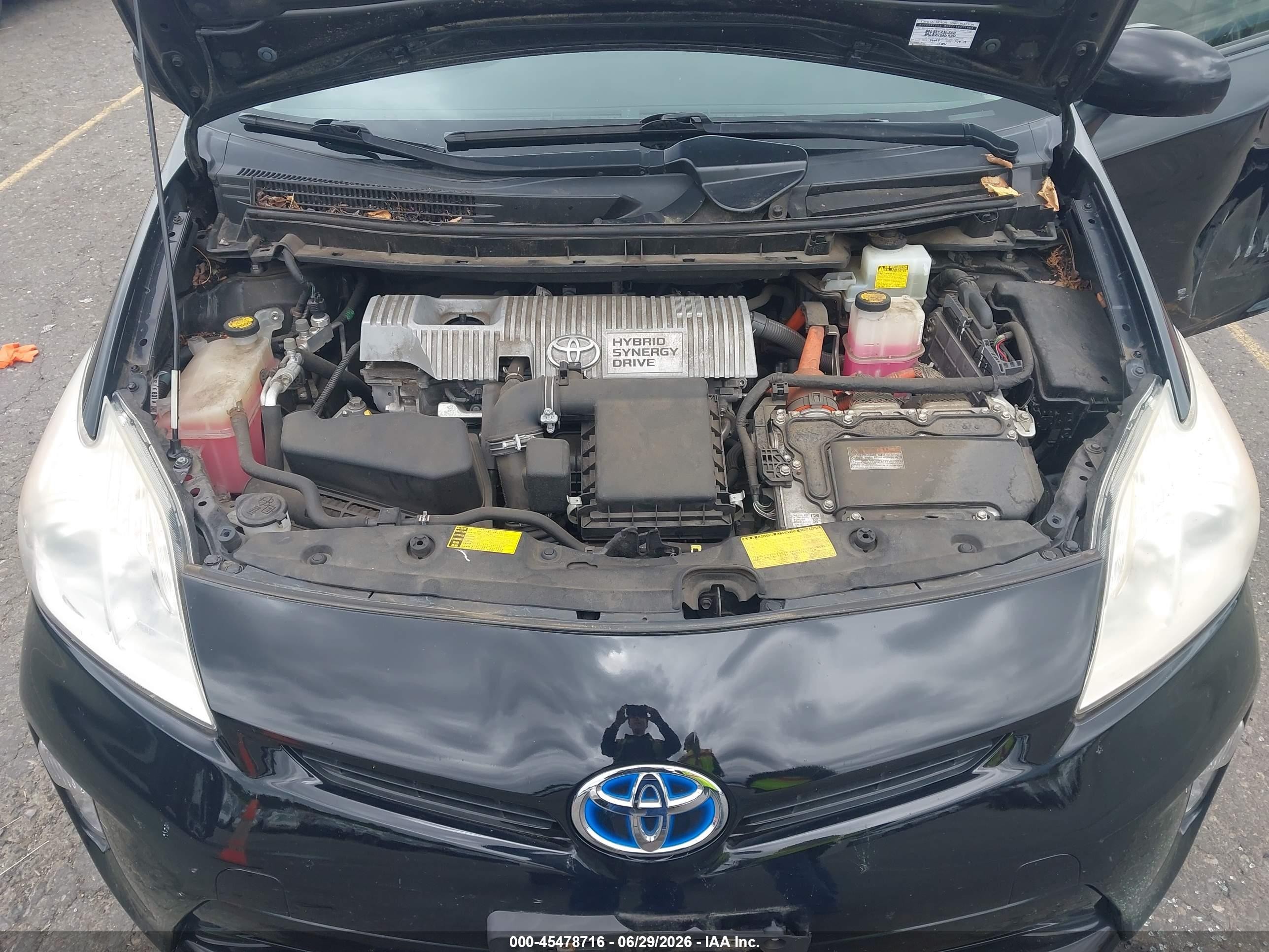 2013 Toyota Prius Three Black vin: JTDKN3DU6D5565712